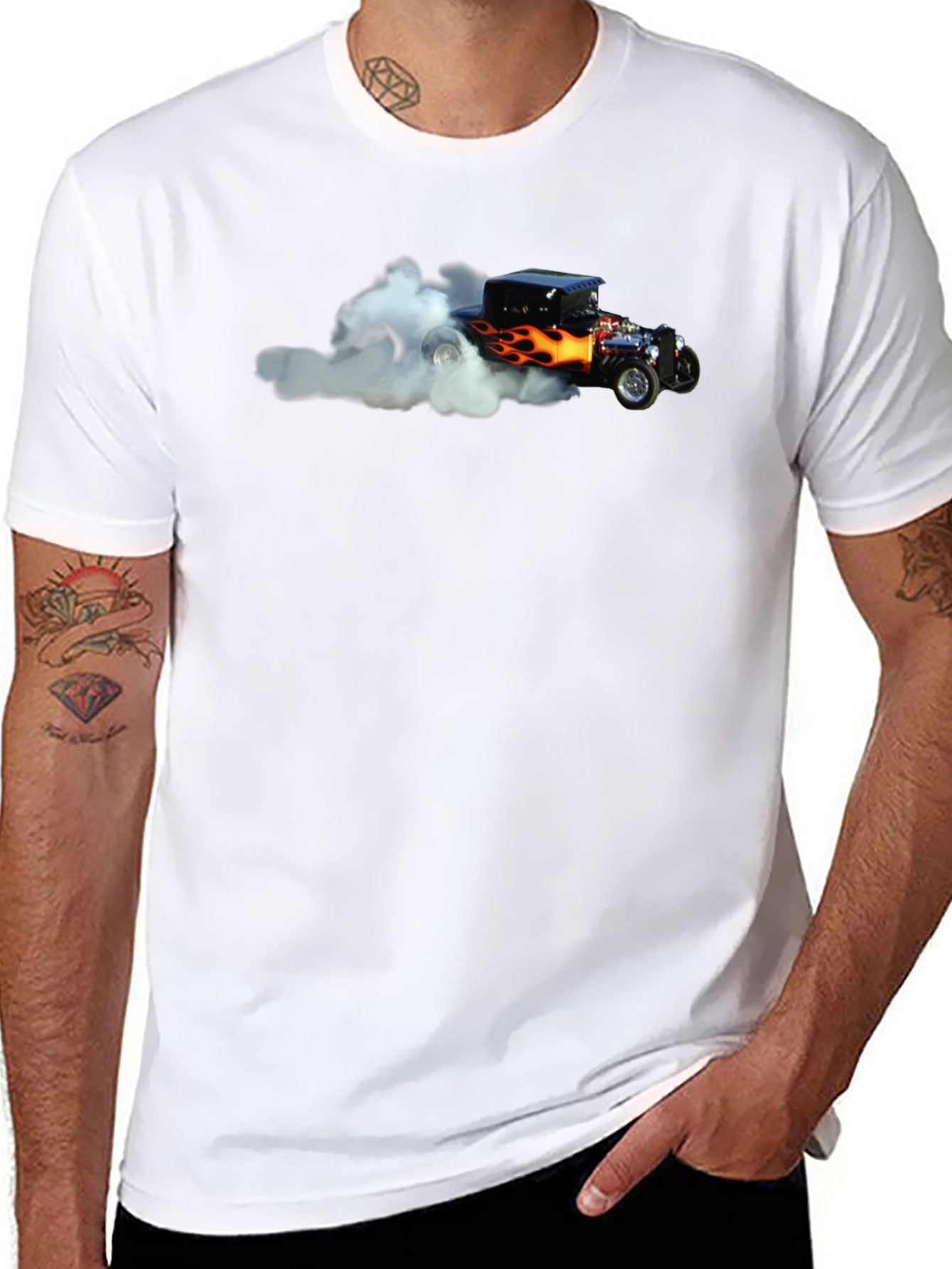 Hot Rod T-Shirt - Black - Car Graphic Tee