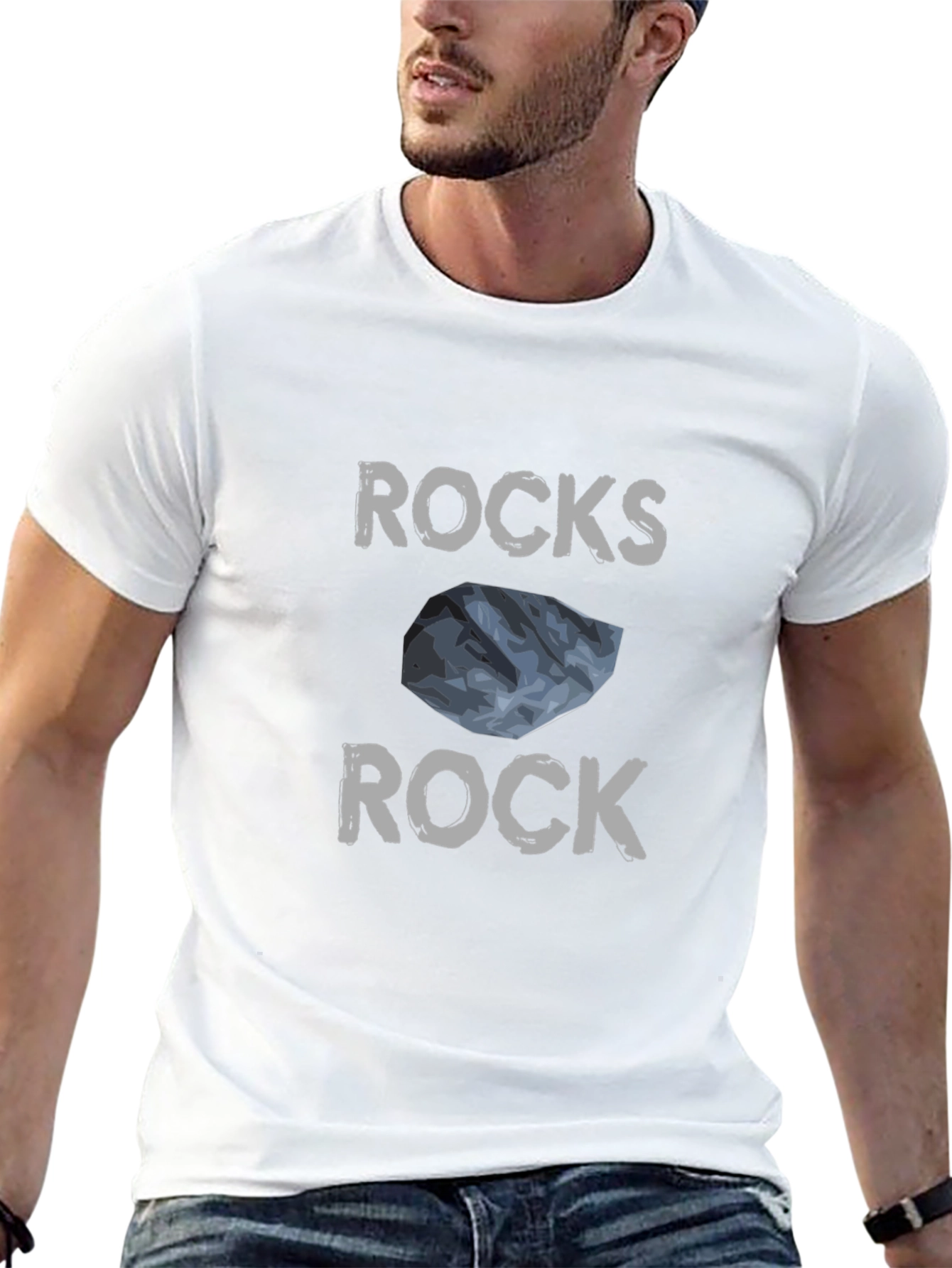 Rocks Rock Graphic Tee - Black