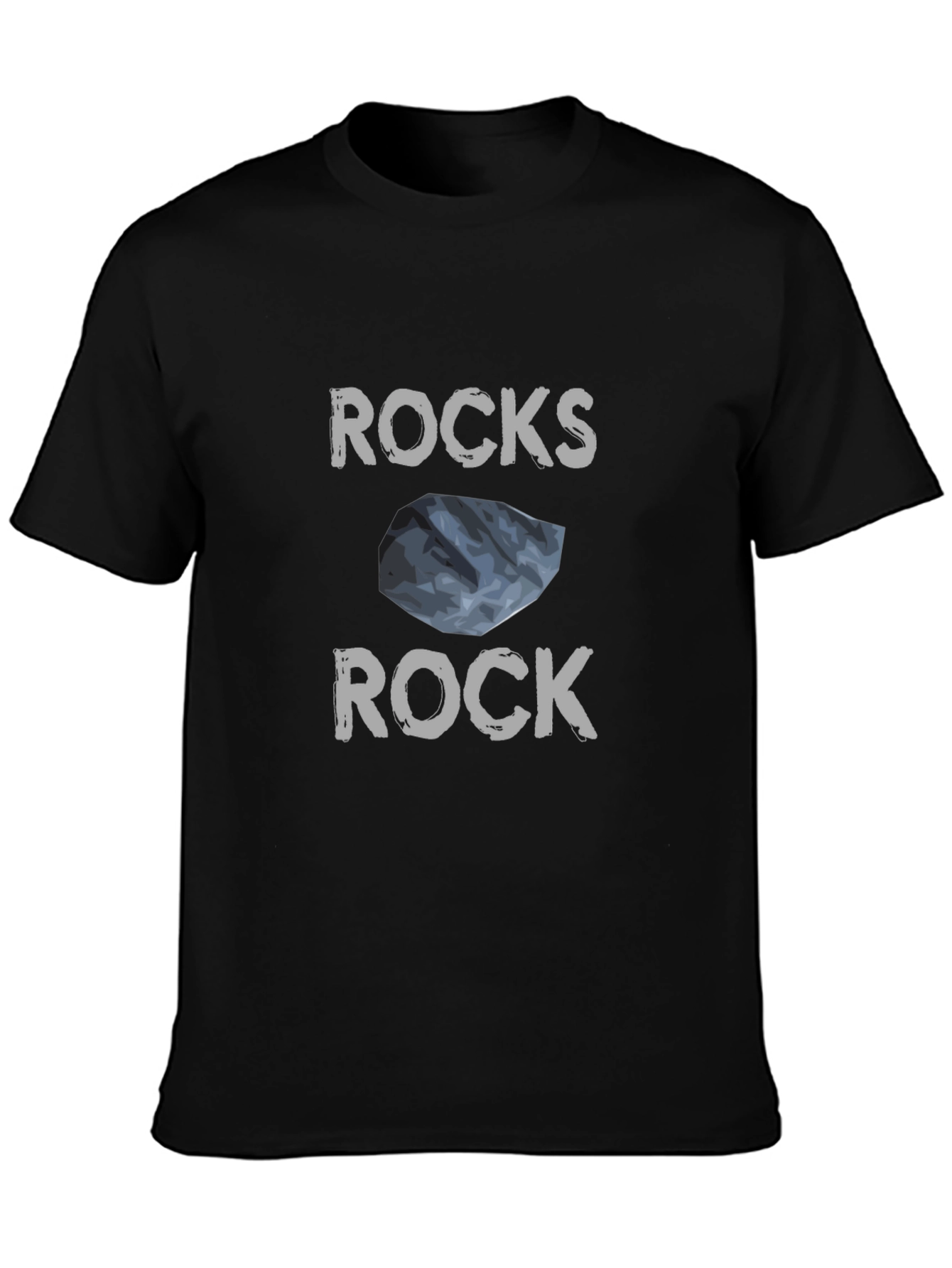 Rocks Rock Graphic Tee - Black