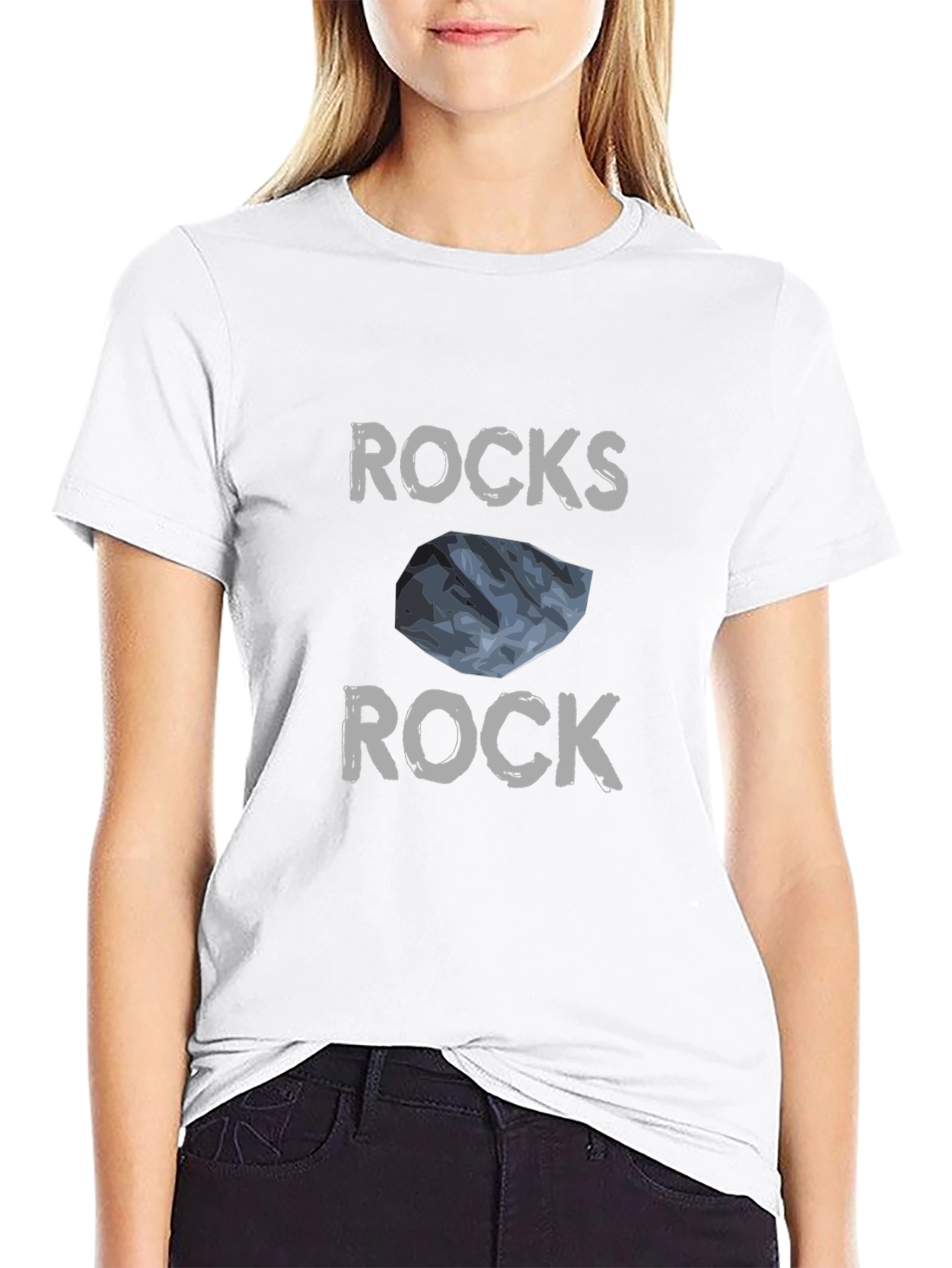 Rocks Rock Graphic Tee - Black