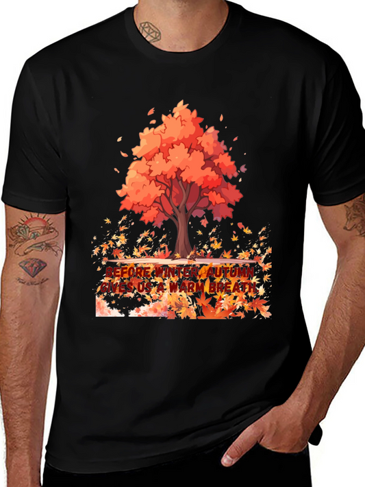 Autumn Tree Graphic Tee - Warm Breath