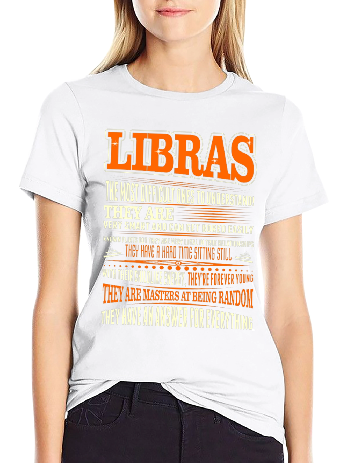 Libra Zodiac Sign T-Shirt: Smart Loyal and Random