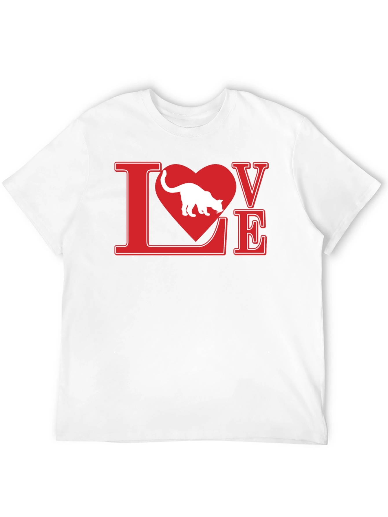 Love Cat T-Shirt - Black