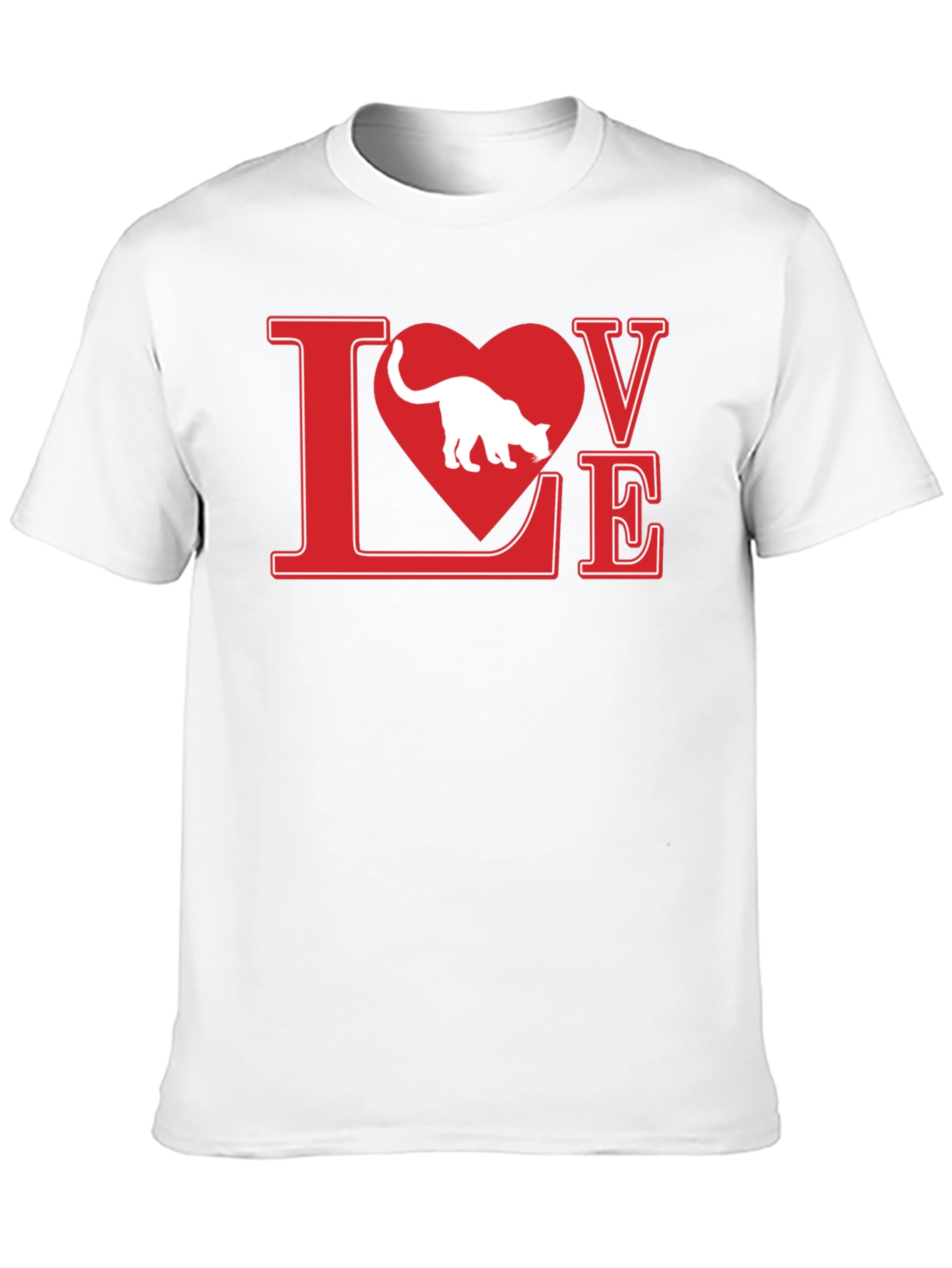 Love Cat T-Shirt - Black