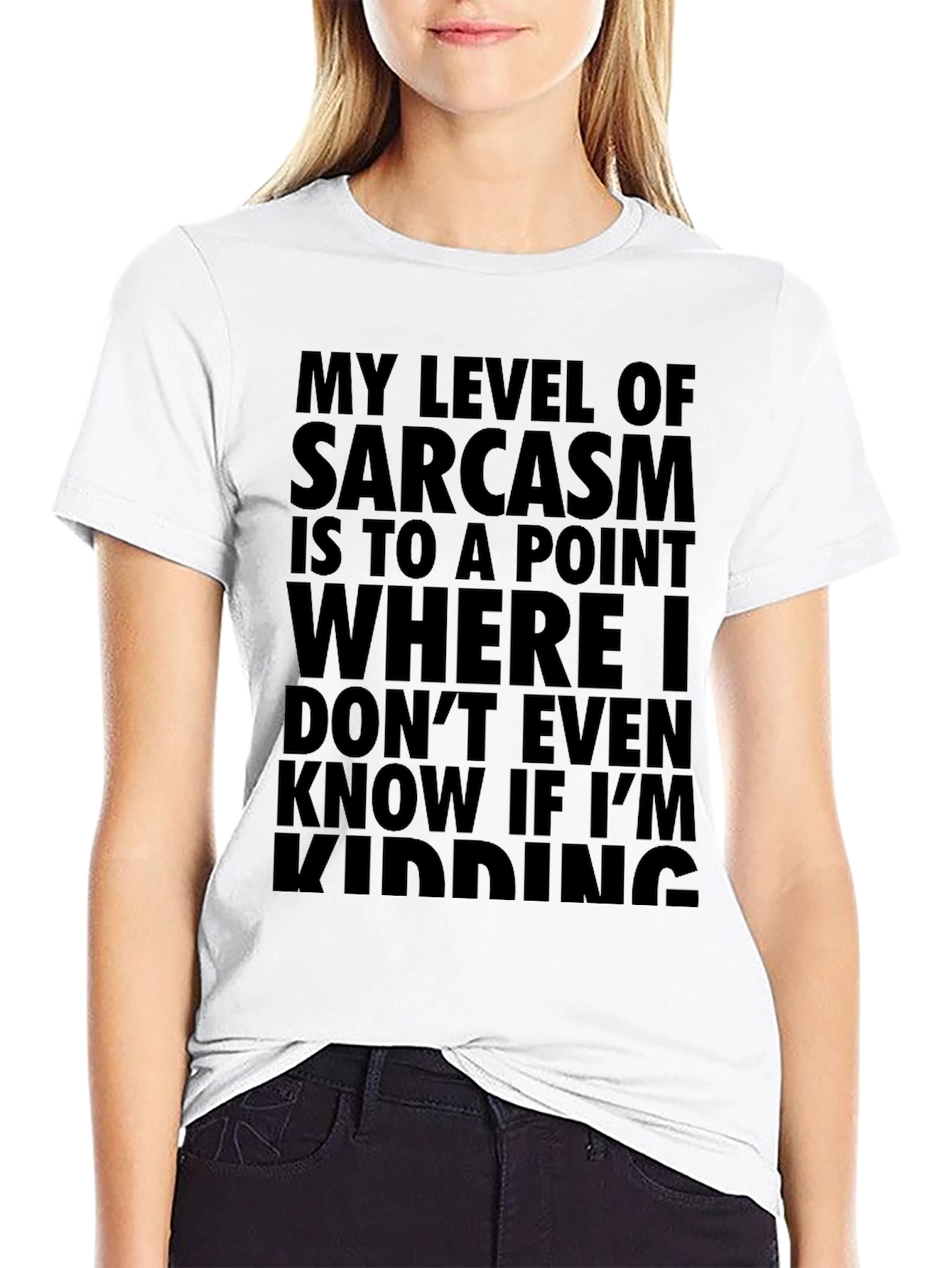 Sarcastic Humor T-Shirt - My Level of Sarcasm