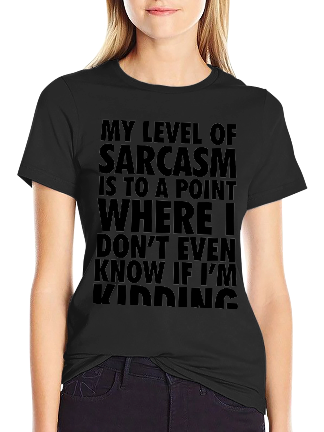Sarcastic Humor T-Shirt - My Level of Sarcasm