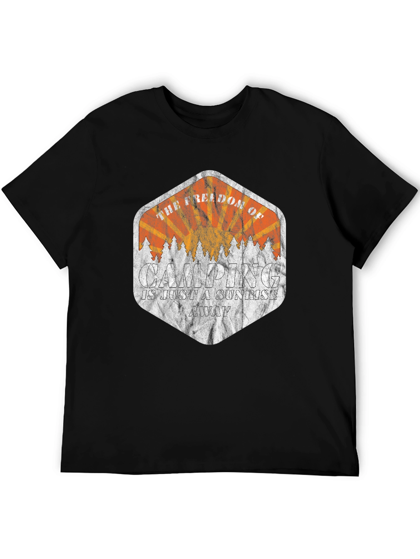 Camping Sunrise Graphic Tee - Freedom Awaits