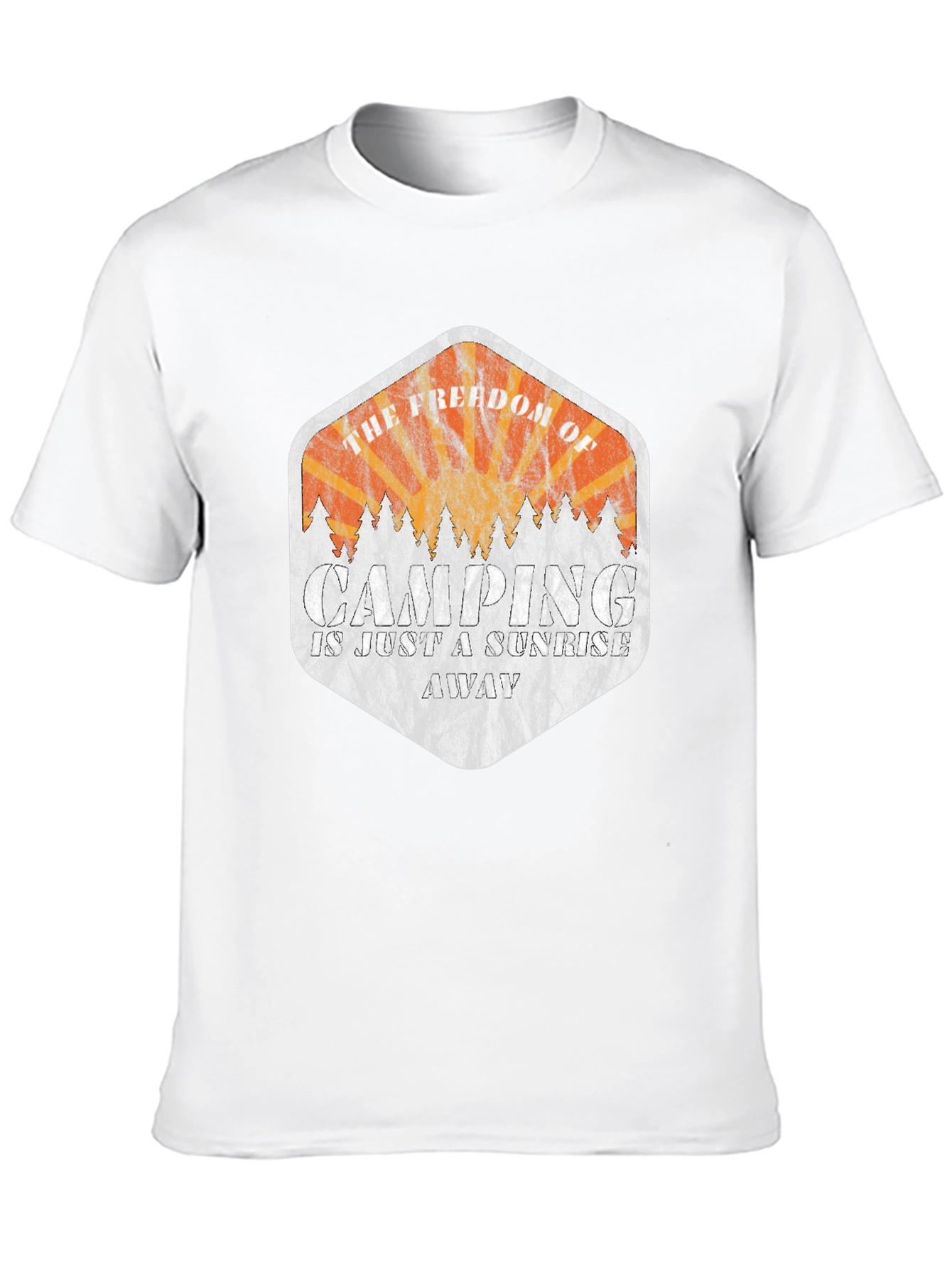 Camping Sunrise Graphic Tee - Freedom Awaits