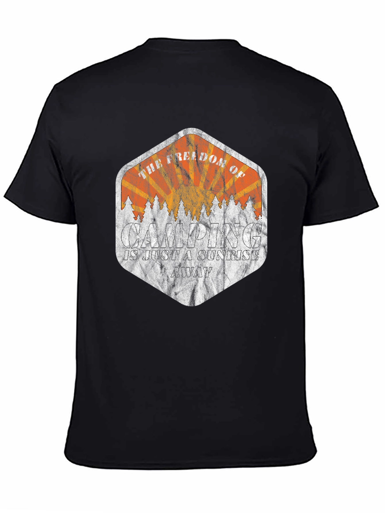 Camping Sunrise Graphic Tee - Freedom Awaits