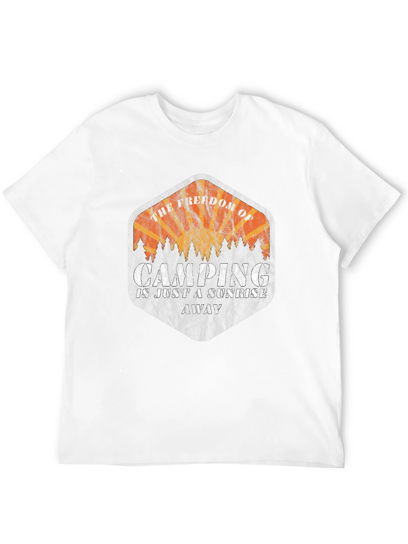 Camping Sunrise Graphic Tee - Freedom Awaits