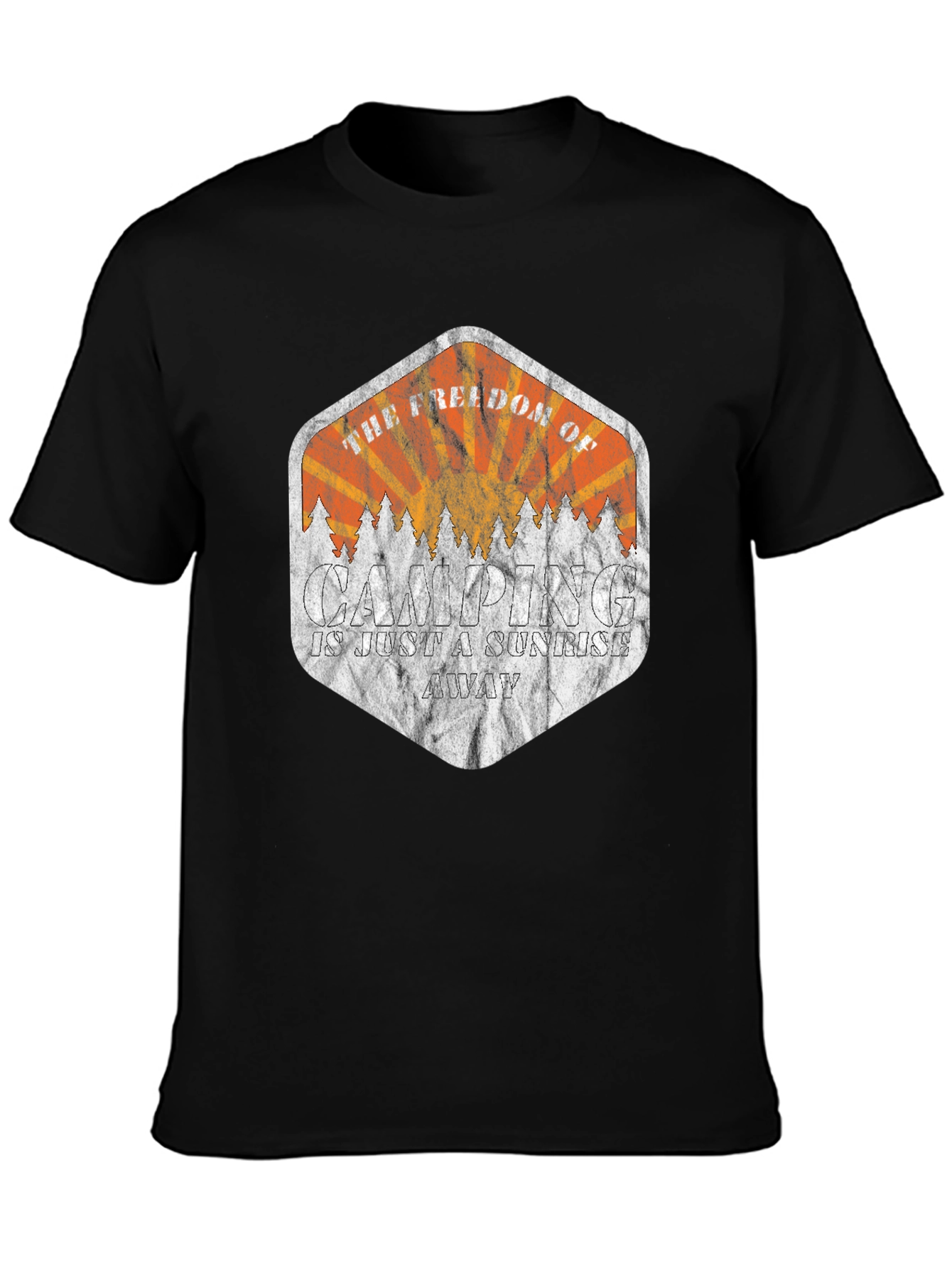 Camping Sunrise Graphic Tee - Freedom Awaits