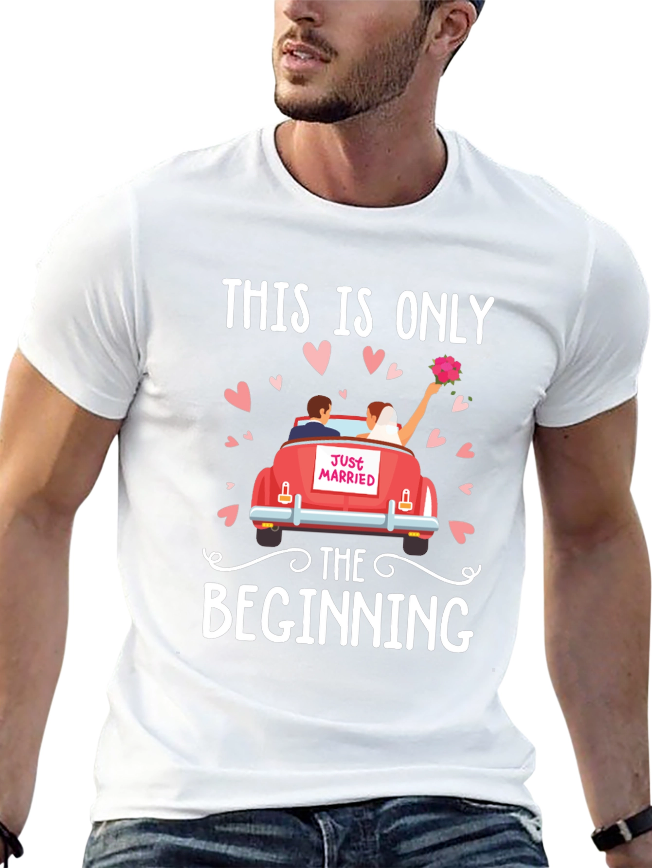 Just Married T-Shirt - Wedding Gift