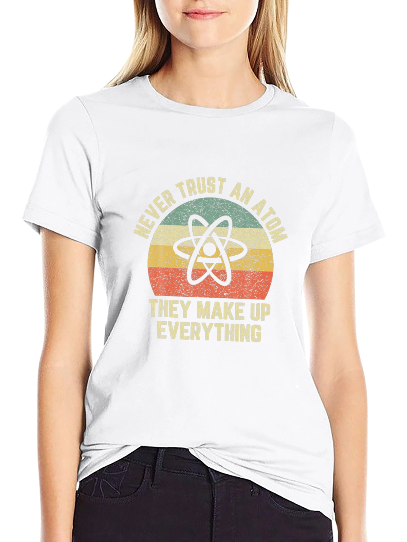 Never Trust An Atom T-Shirt - Funny Science Tee