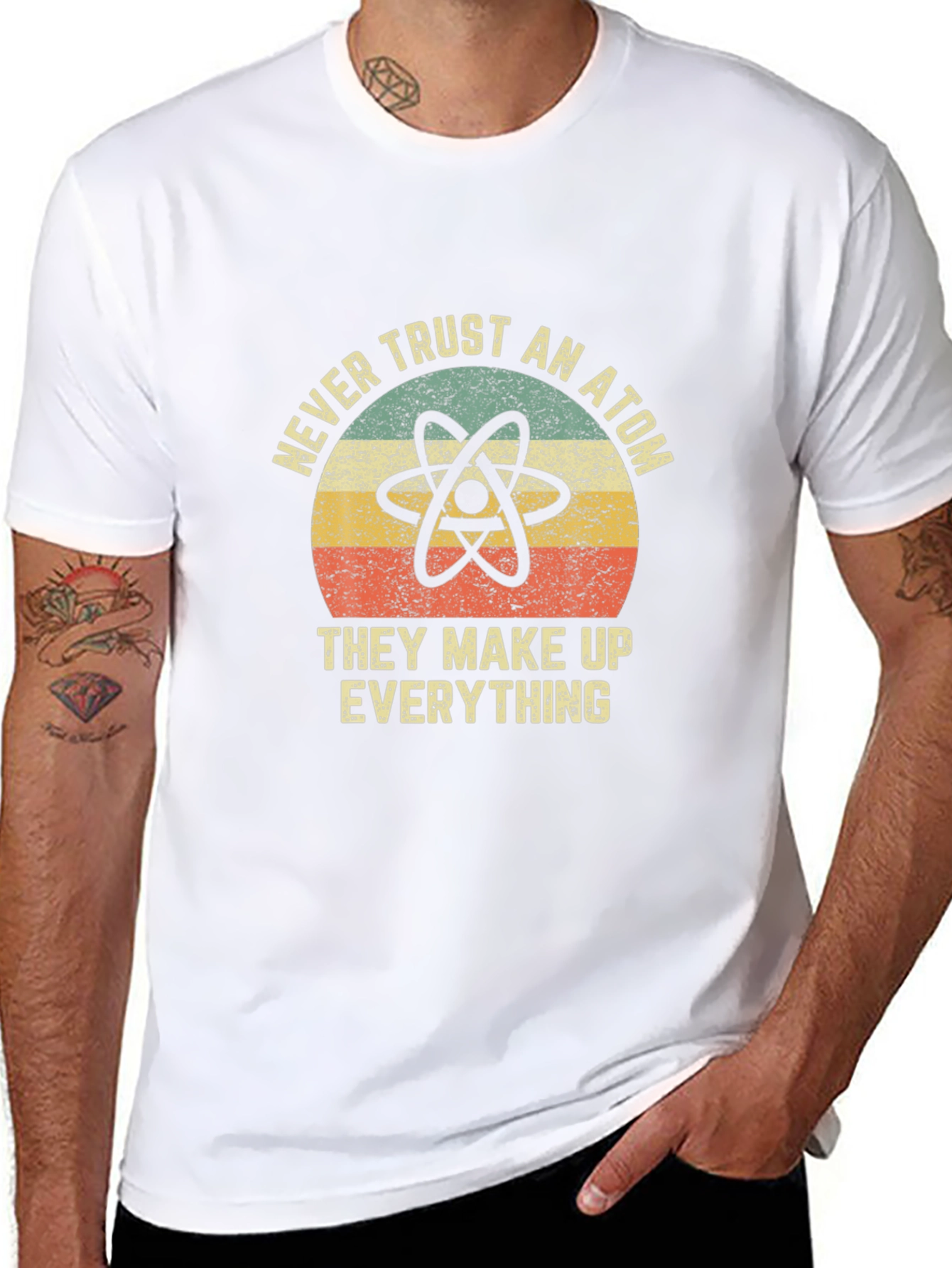 Never Trust An Atom T-Shirt - Funny Science Tee