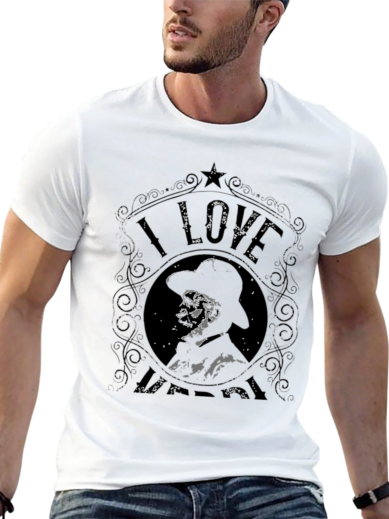 I Love Hank Black T-Shirt