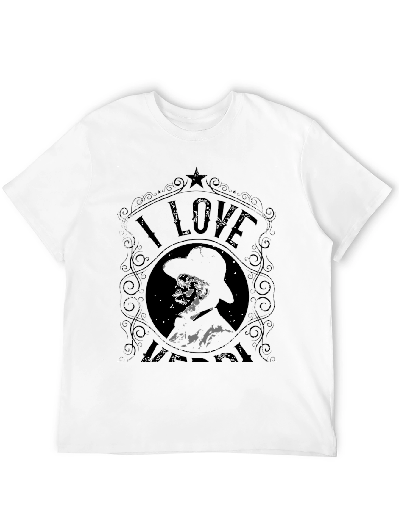 I Love Hank Black T-Shirt