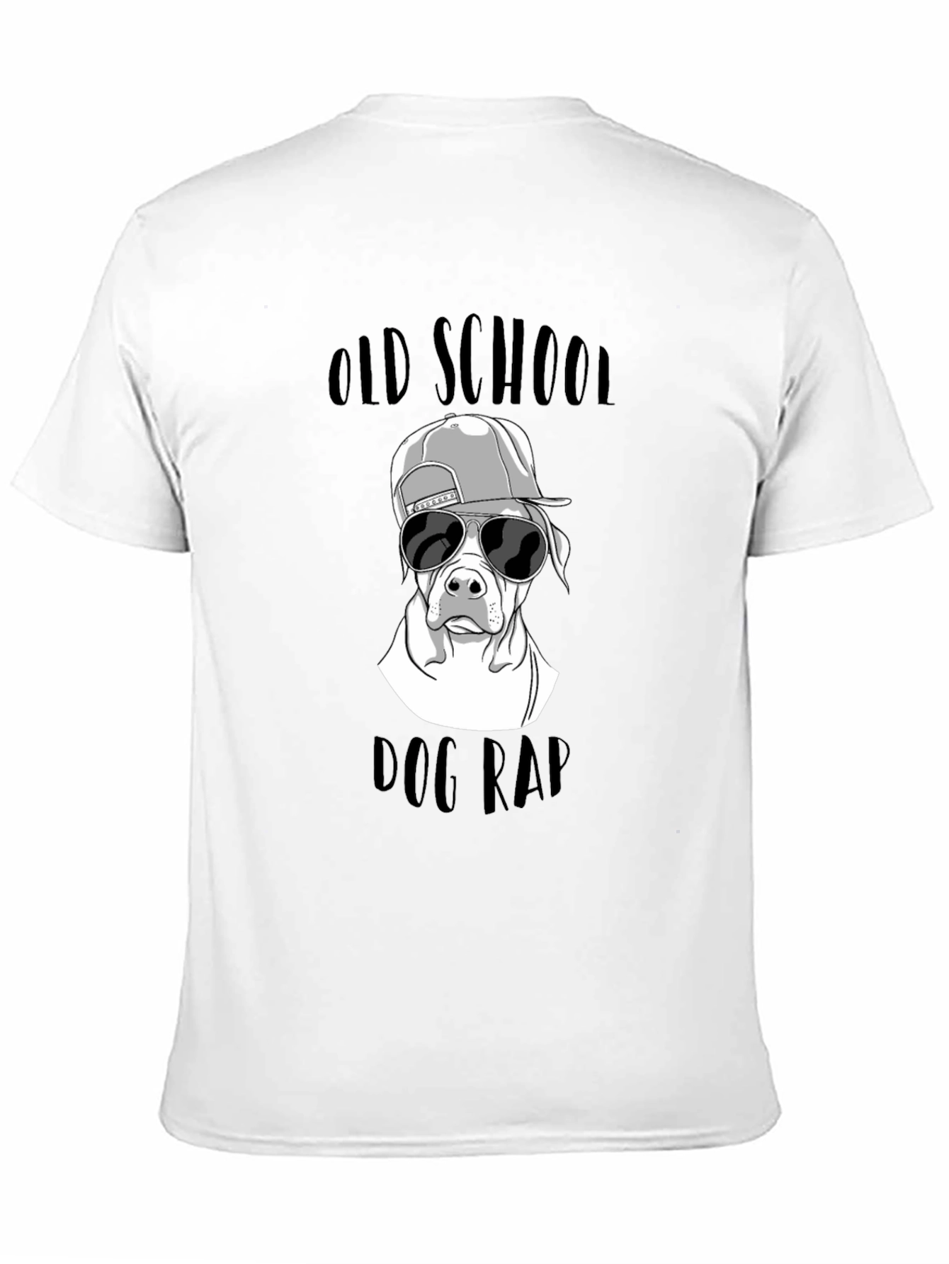 Old School Dog Rap Graphic T-Shirt