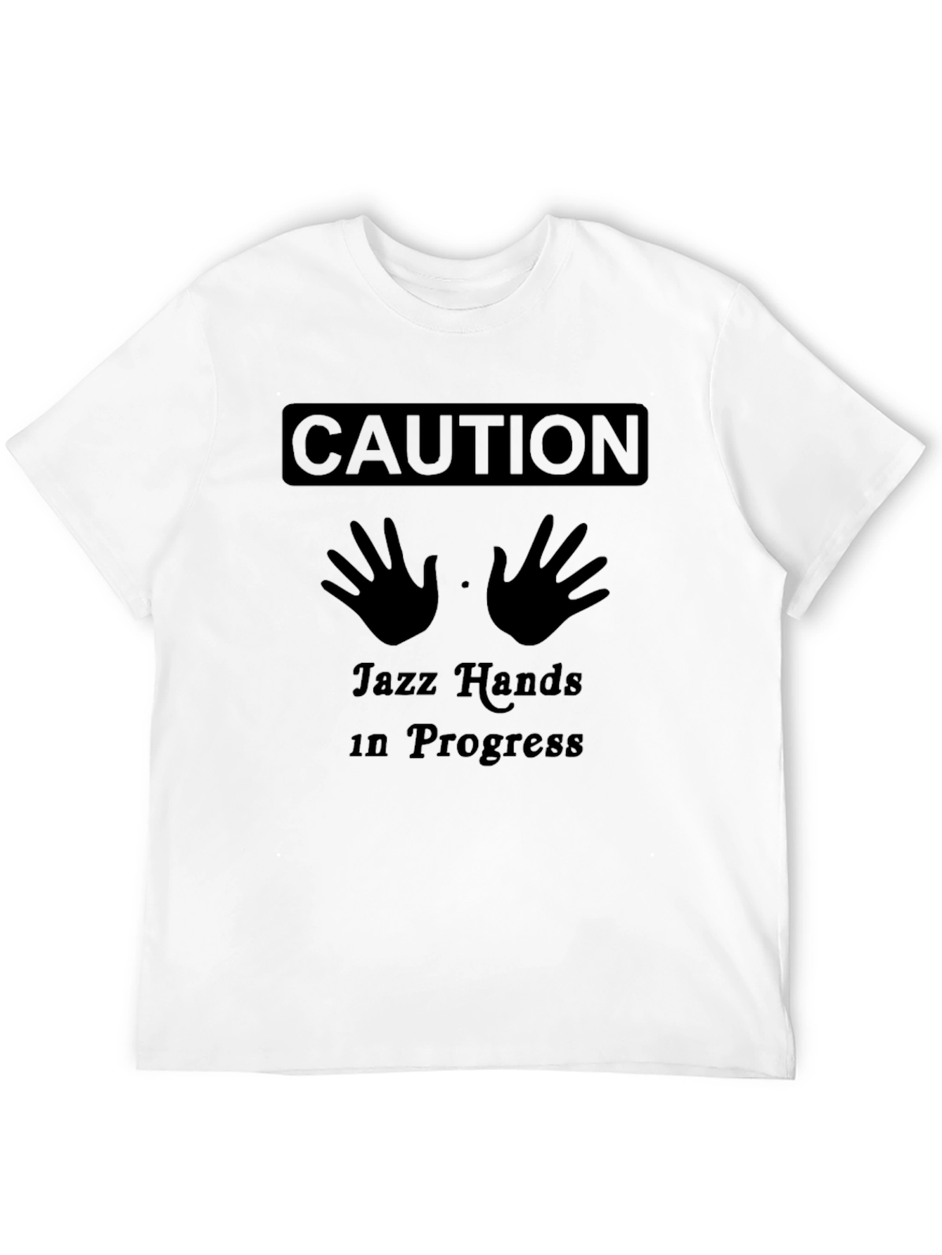 Caution Jazz Hands In Progress Graphic Tee
