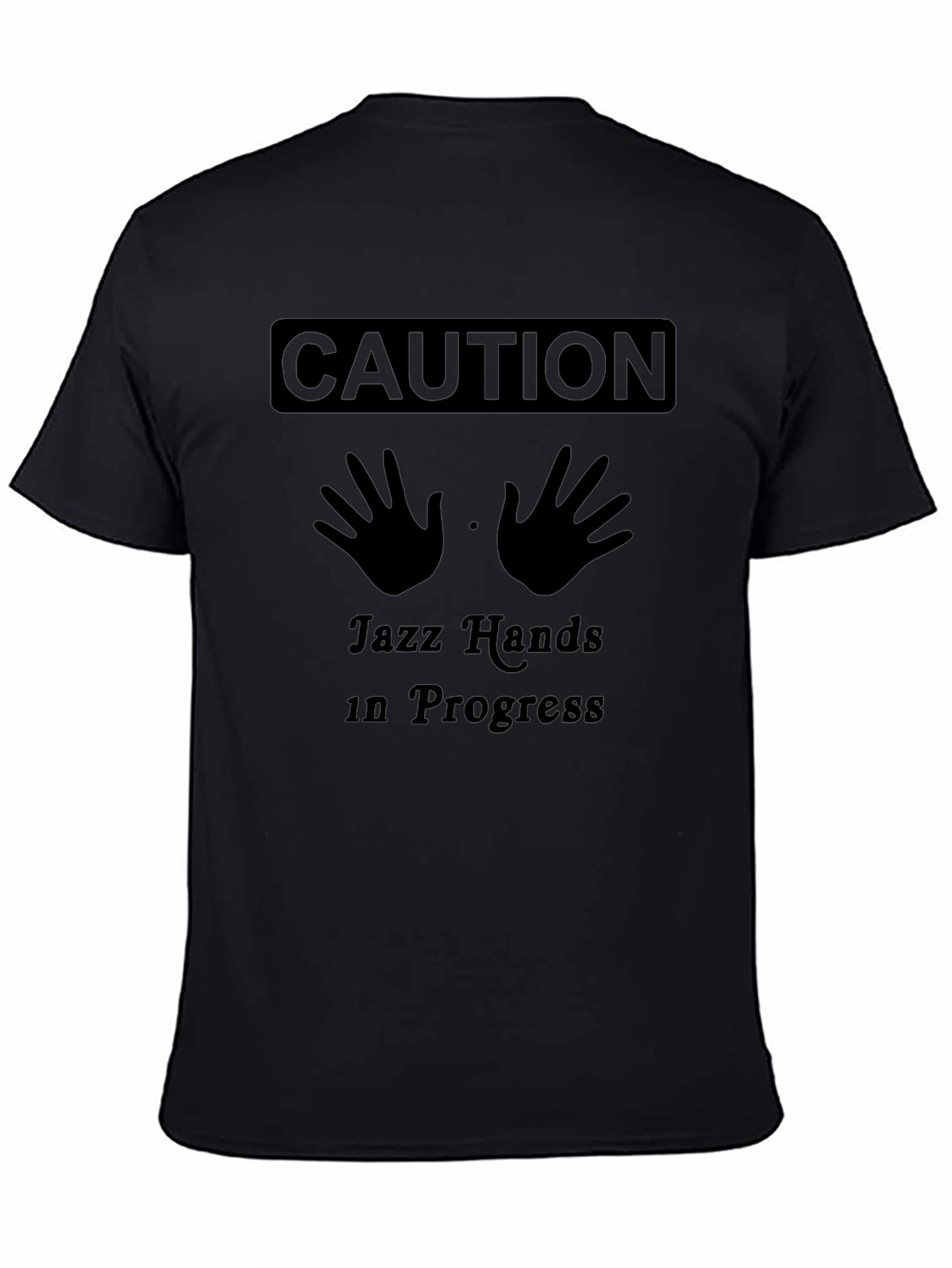 Caution Jazz Hands In Progress Graphic Tee