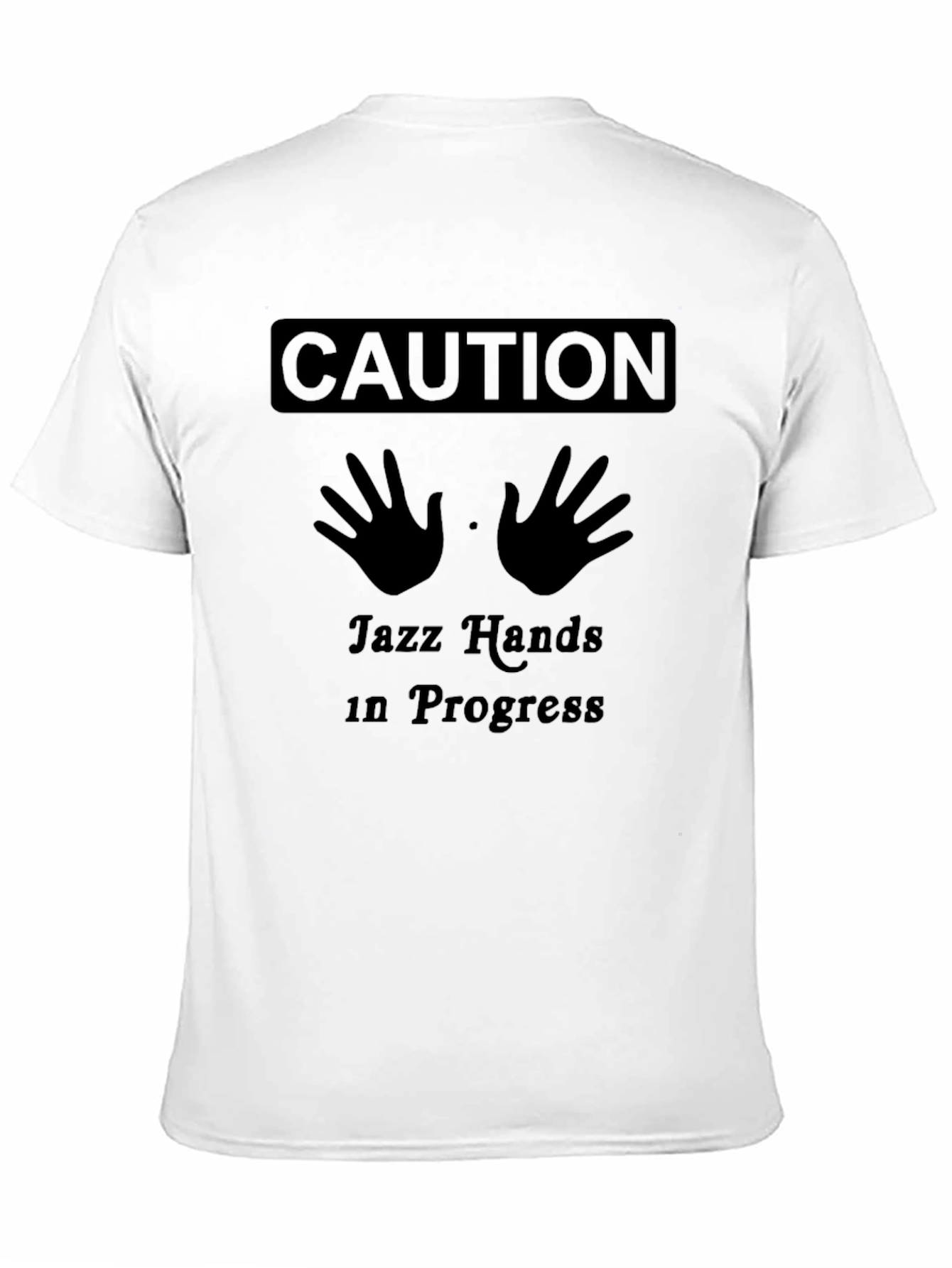 Caution Jazz Hands In Progress Graphic Tee