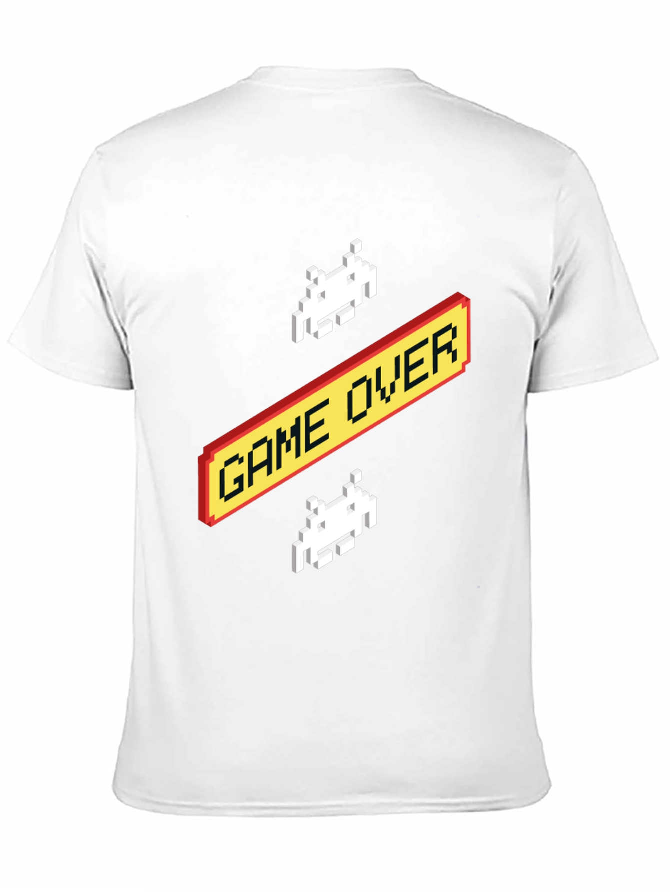 Retro Game Over T-Shirt - Pixelated Alien Design
