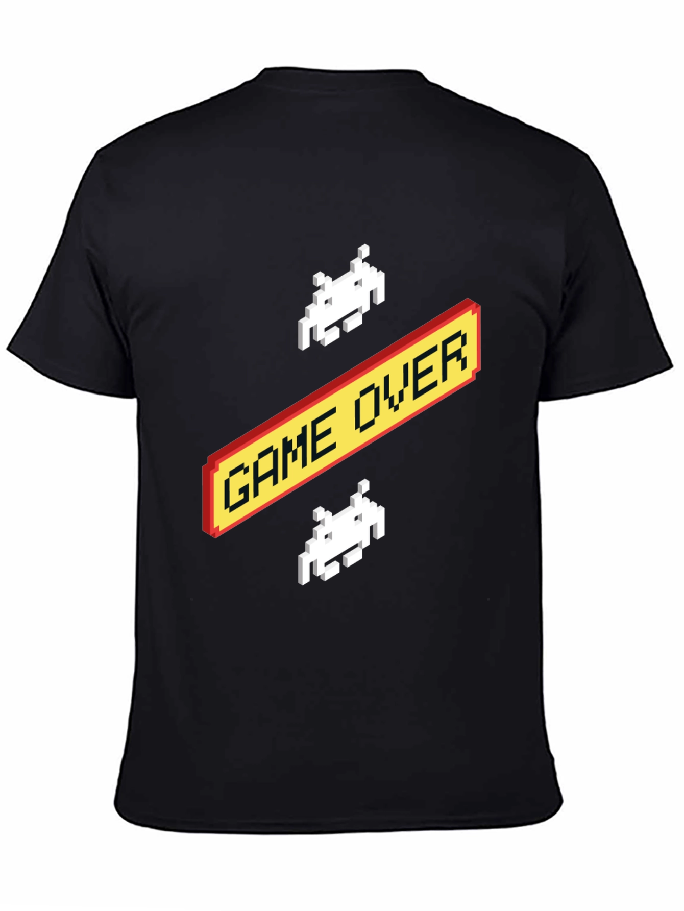 Retro Game Over T-Shirt - Pixelated Alien Design