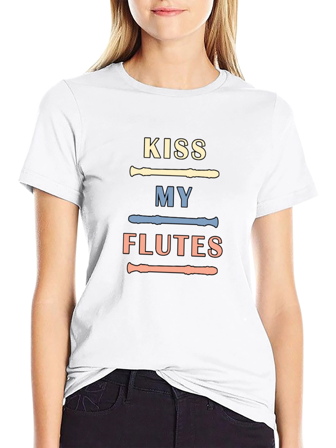 Kiss My Flutes T-Shirt - Music Lover Tee