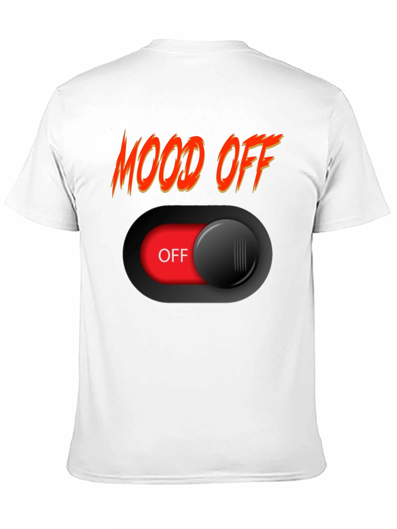 Mood Off Graphic Tee - Black Cotton T-Shirt