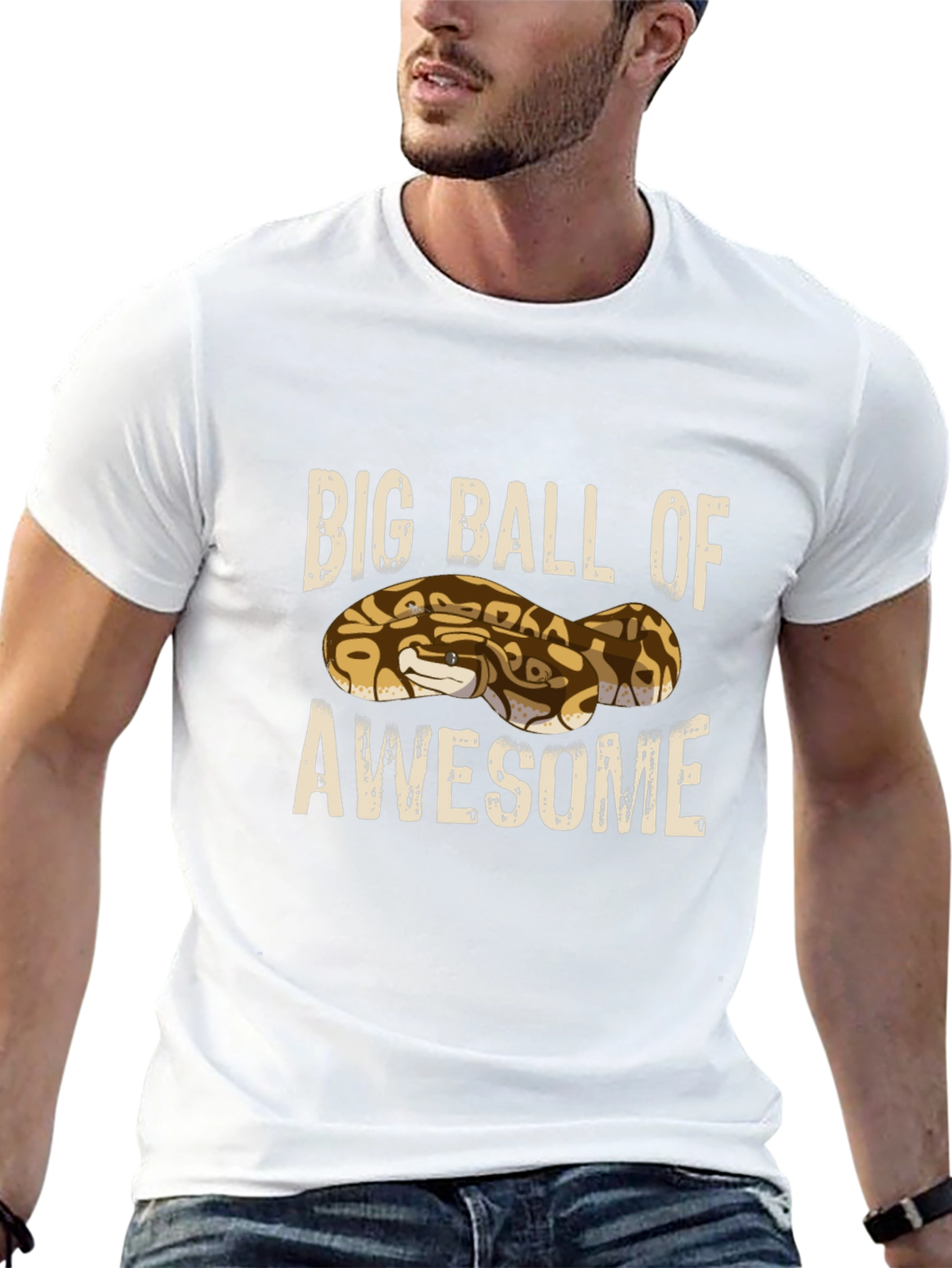 Big Ball of Awesome Snake Graphic Tee