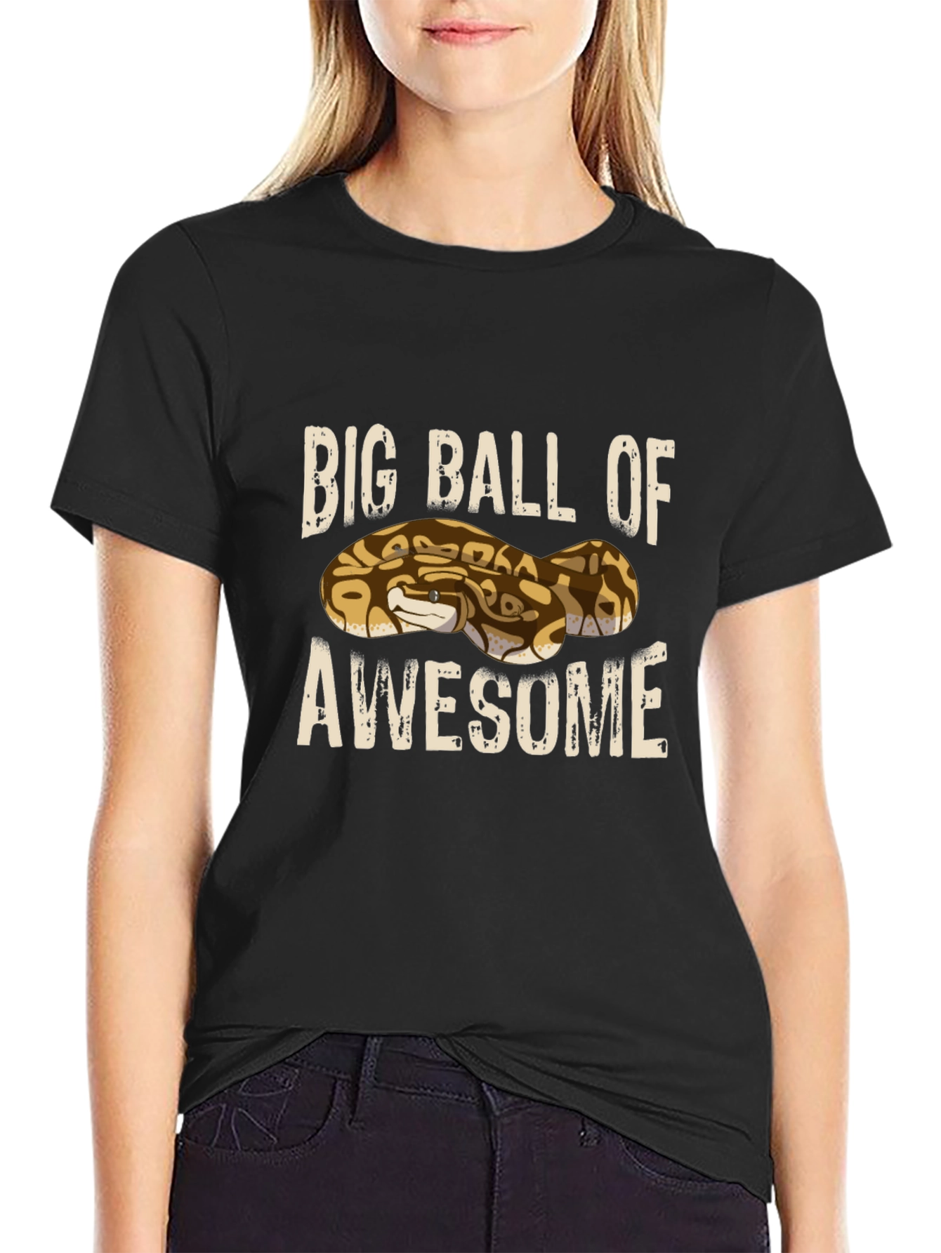 Big Ball of Awesome Snake Graphic Tee