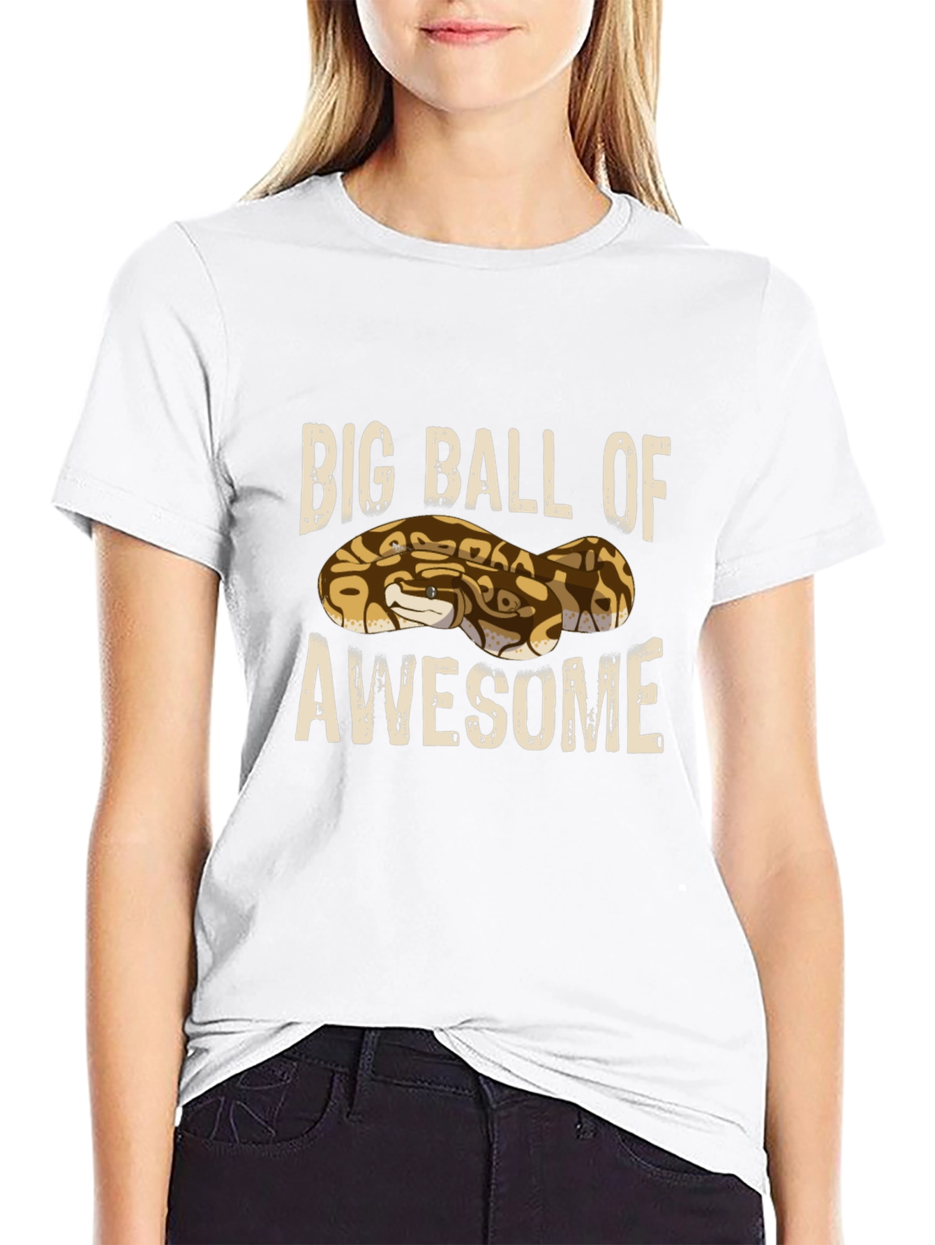 Big Ball of Awesome Snake Graphic Tee