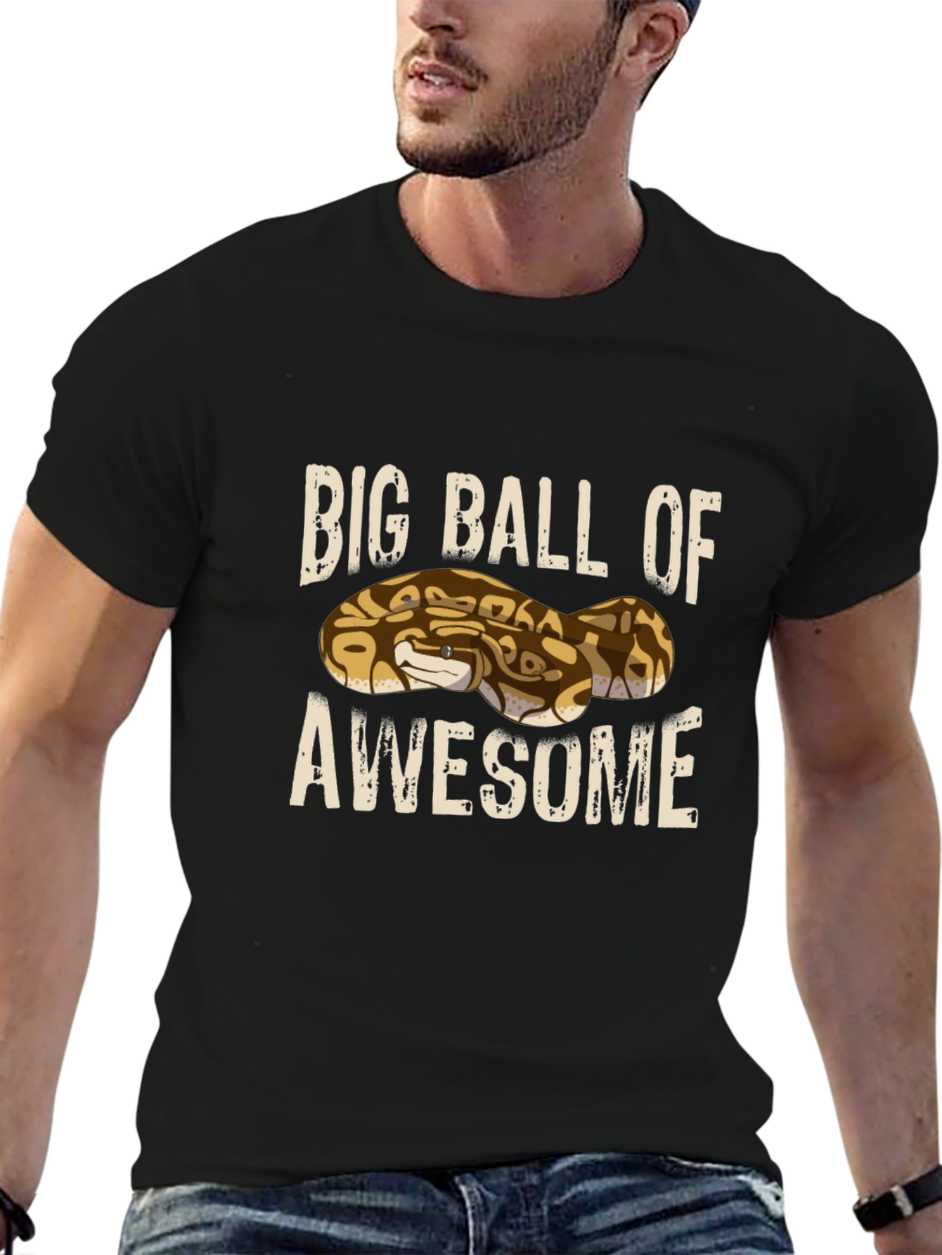 Big Ball of Awesome Snake Graphic Tee