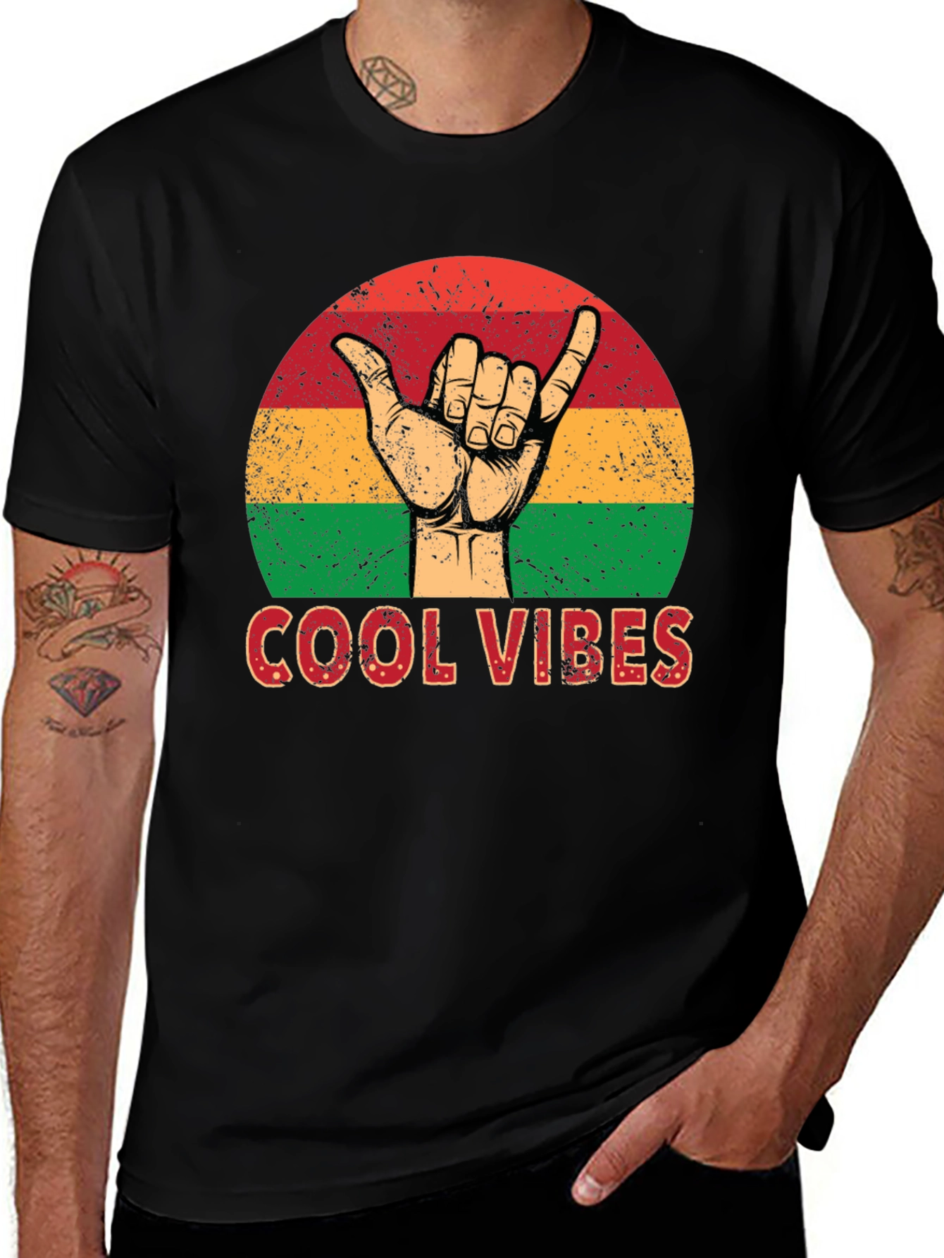 Cool Vibes Graphic Tee - Retro Style