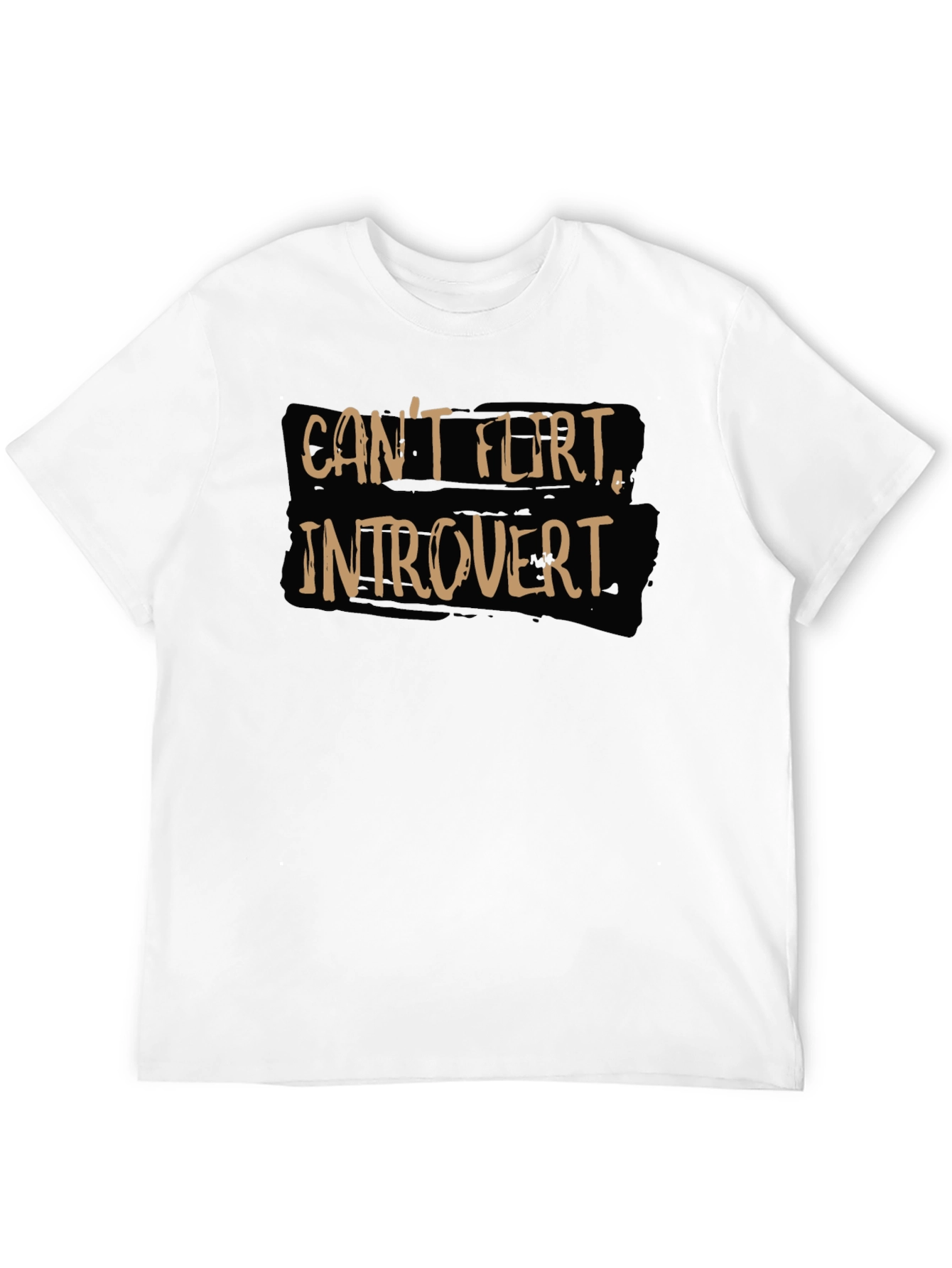 Introvert T-Shirt - Cant Flirt Slogan