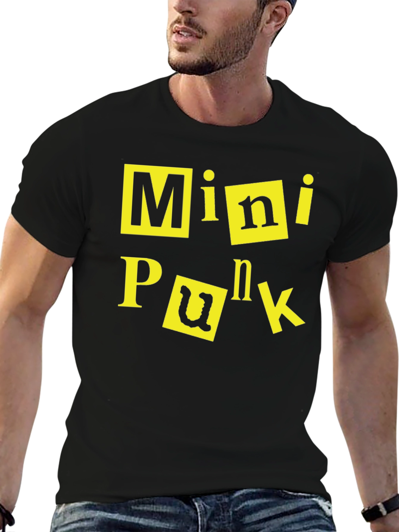 Mini Punk Graphic Tee - Black
