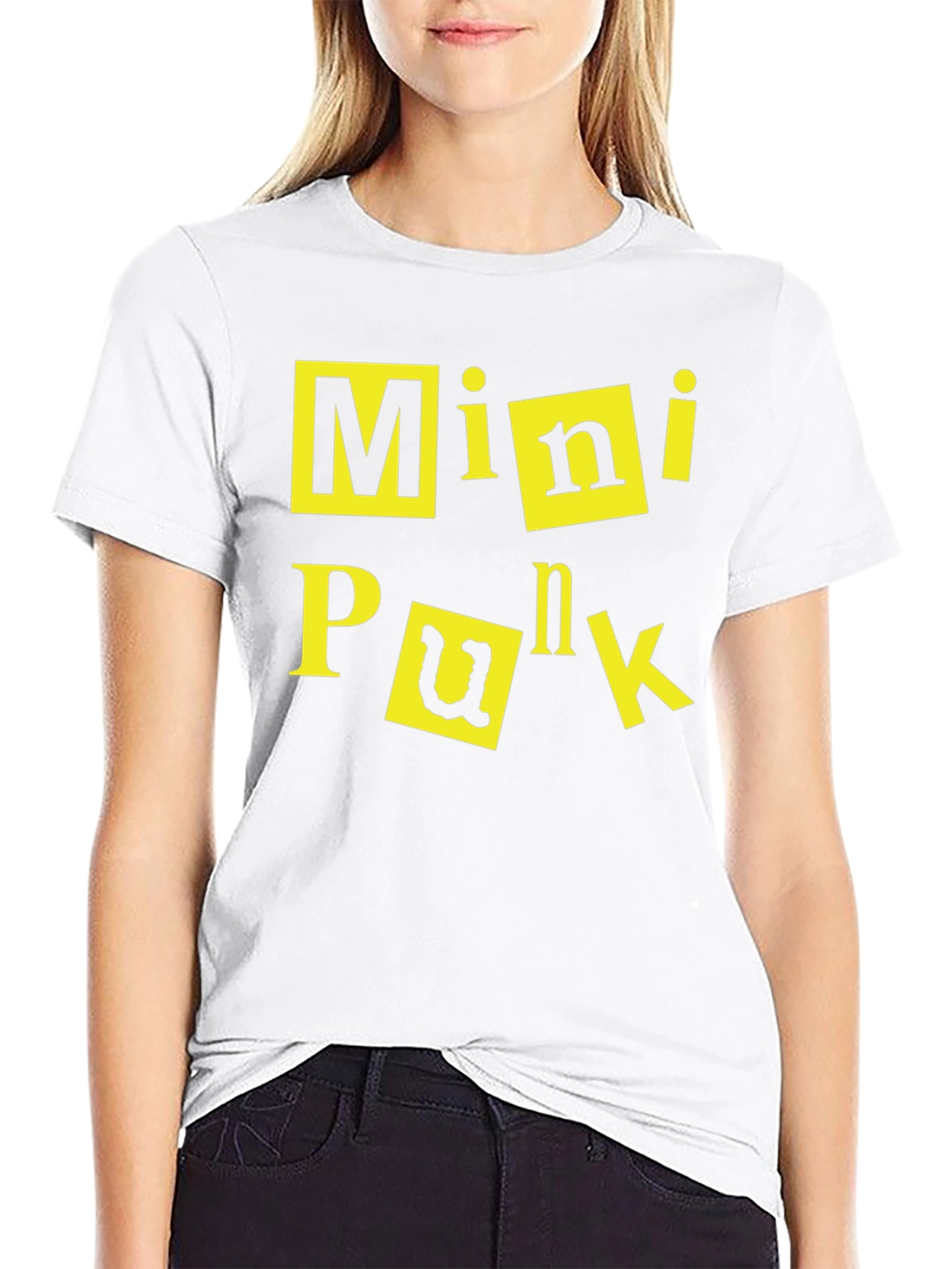 Mini Punk Graphic Tee - Black