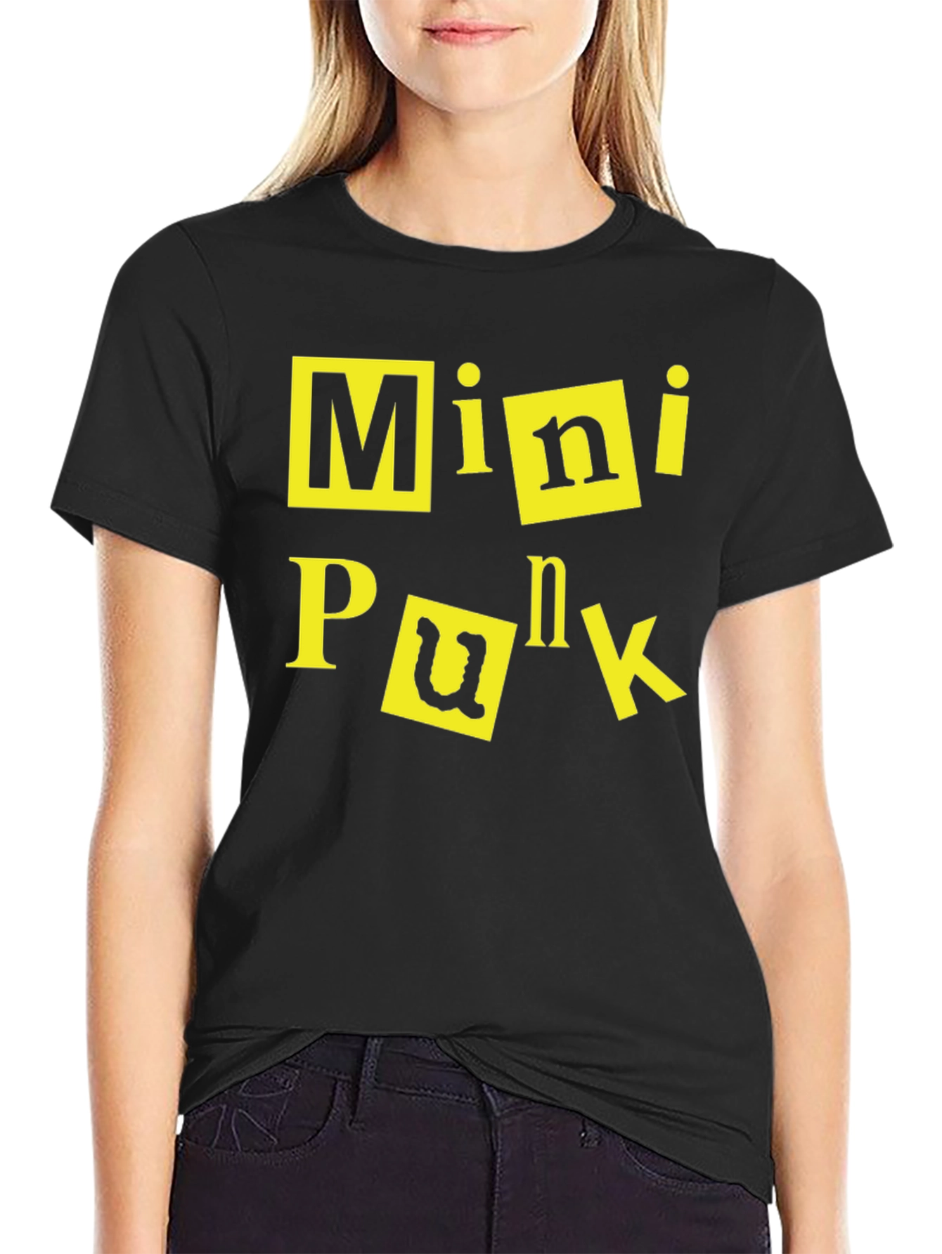 Mini Punk Graphic Tee - Black
