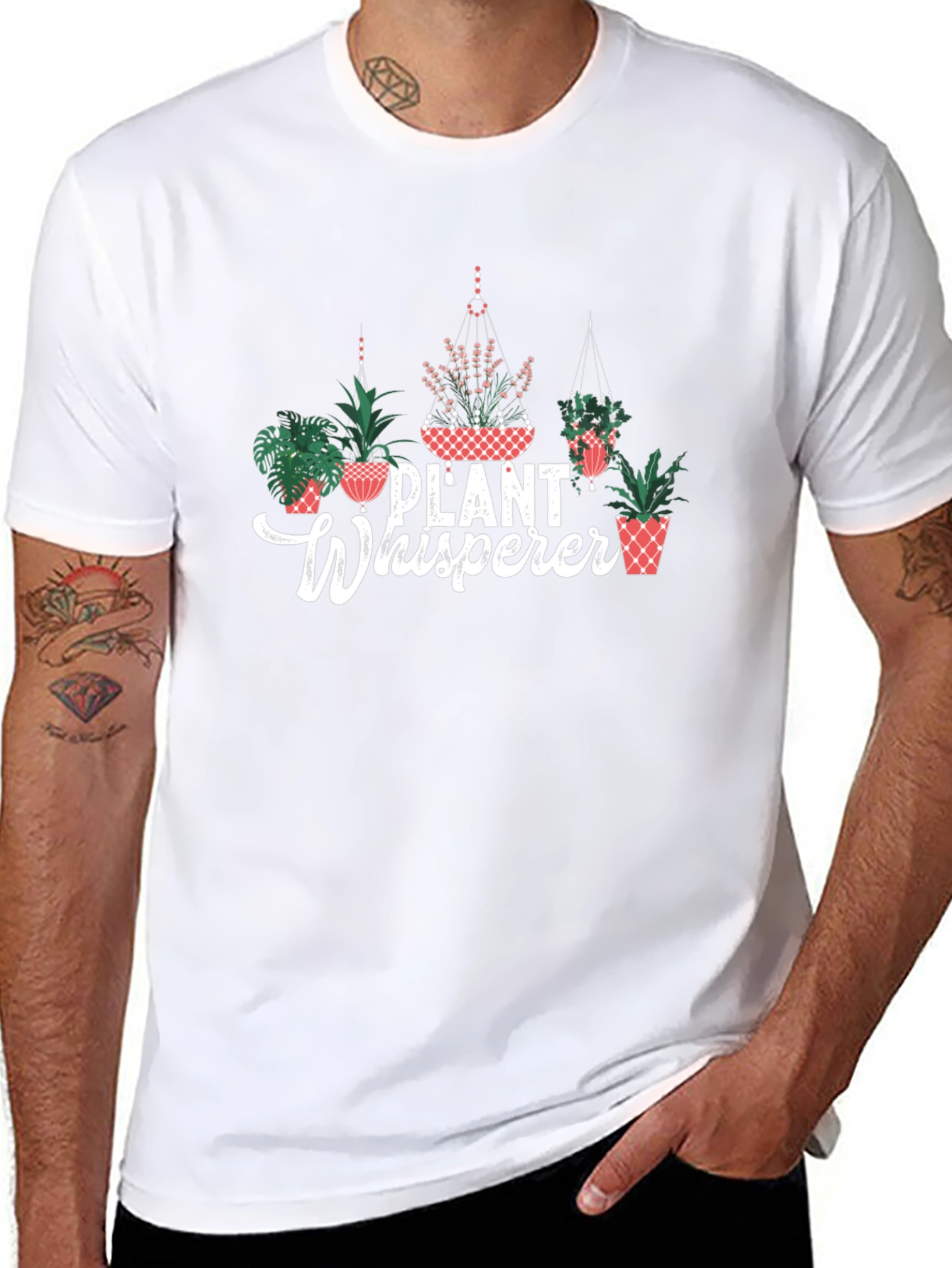 Plant Whisperer Graphic Tee - Black Cotton