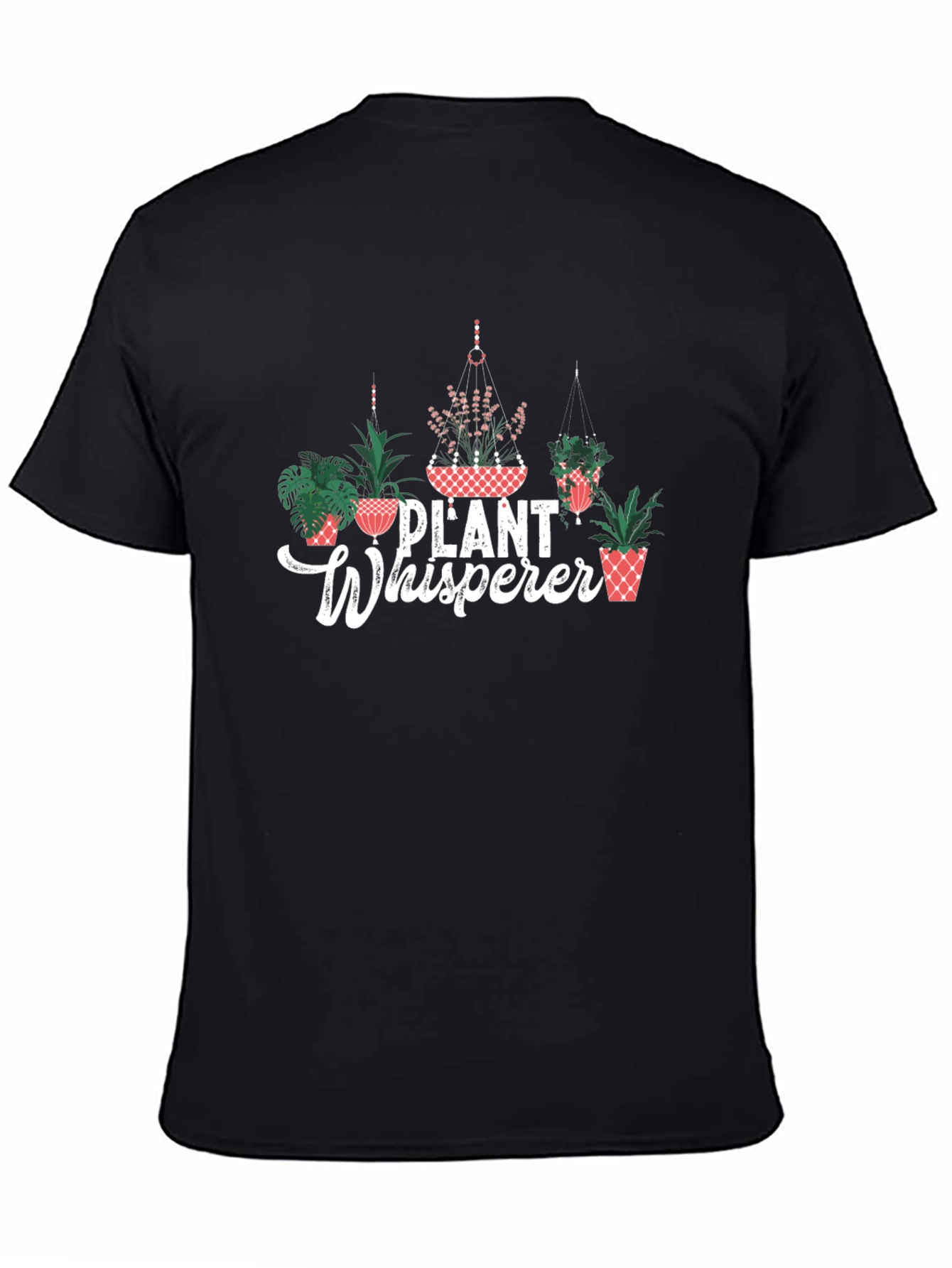Plant Whisperer Graphic Tee - Black Cotton