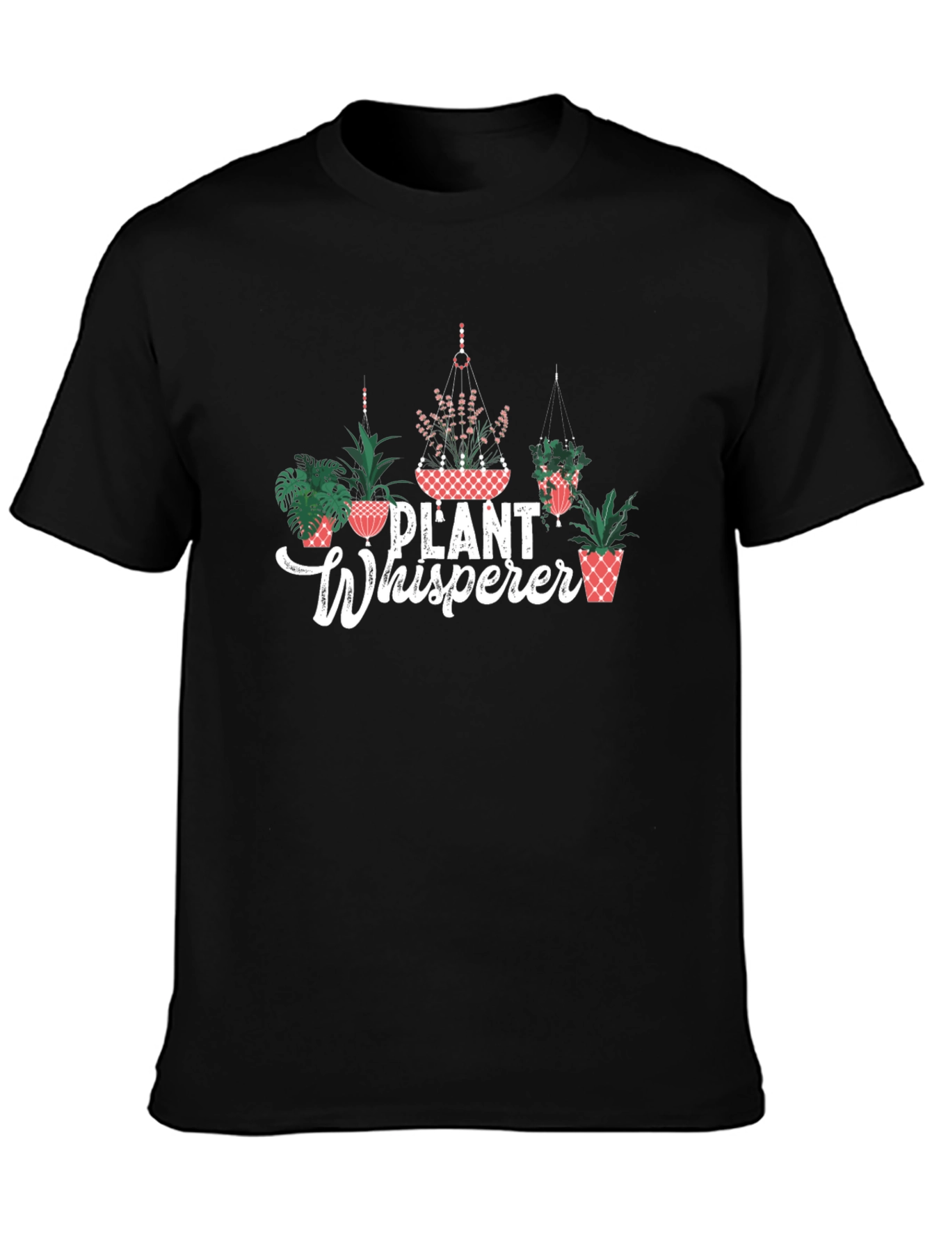 Plant Whisperer Graphic Tee - Black Cotton