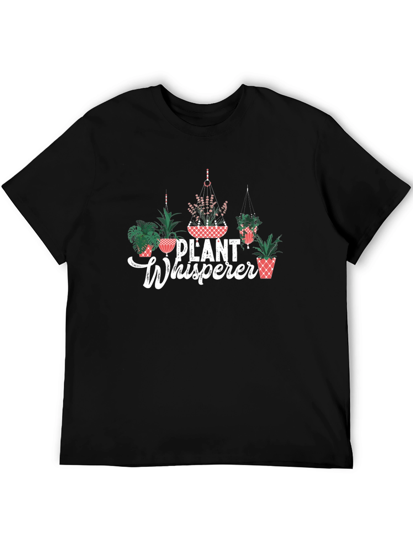 Plant Whisperer Graphic Tee - Black Cotton