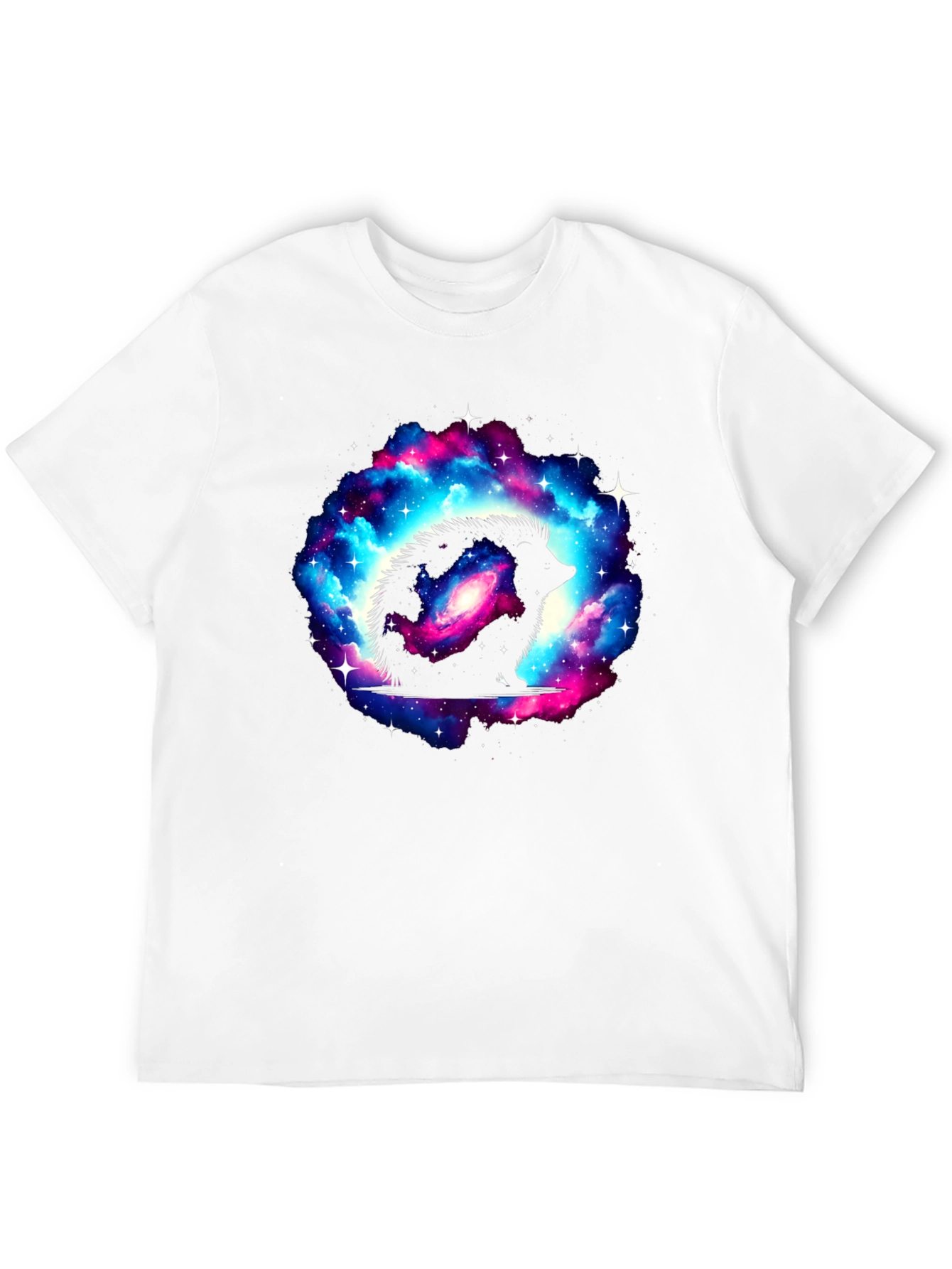 Galaxy Hedgehog Black T-Shirt