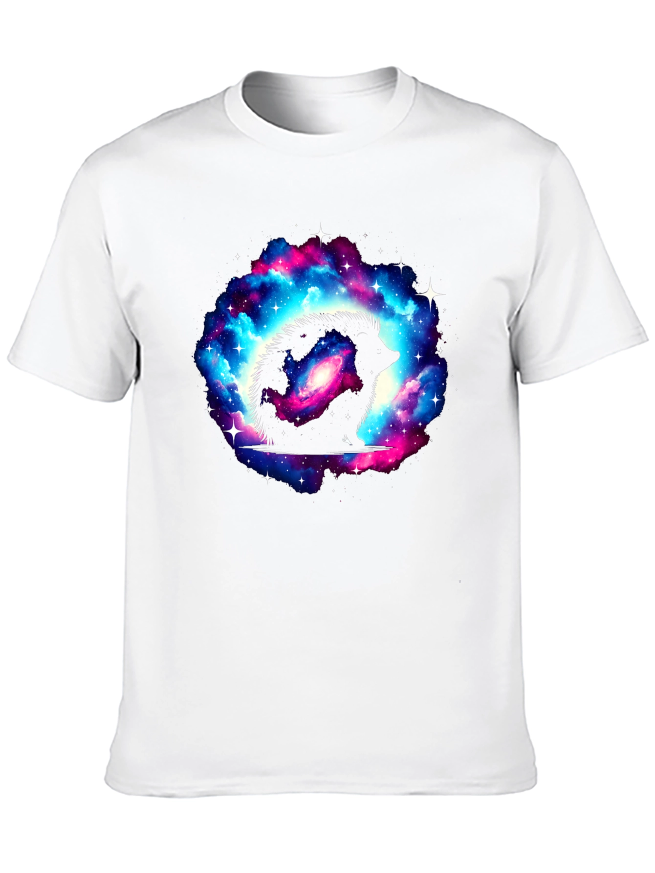 Galaxy Hedgehog Black T-Shirt