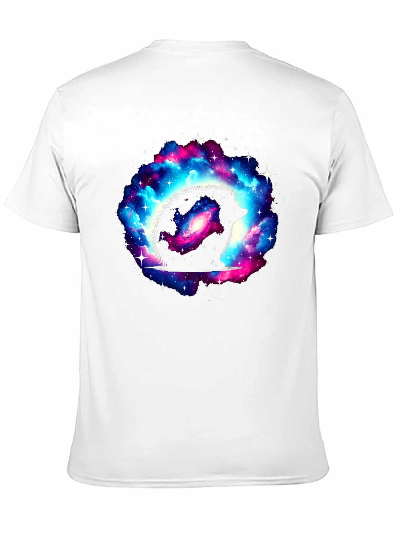 Galaxy Hedgehog Black T-Shirt
