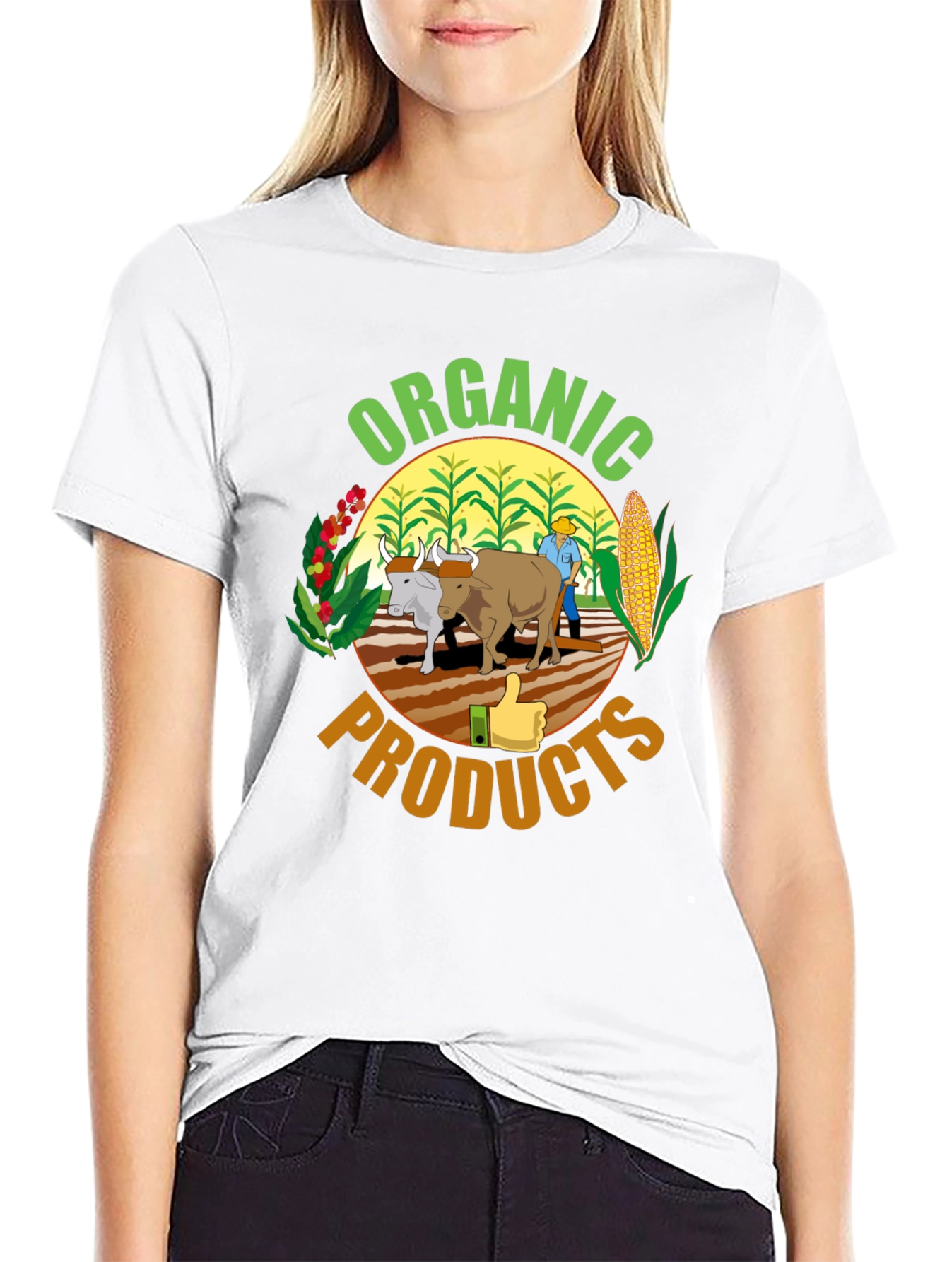 Organic Farm T-Shirt - Black Graphic Tee