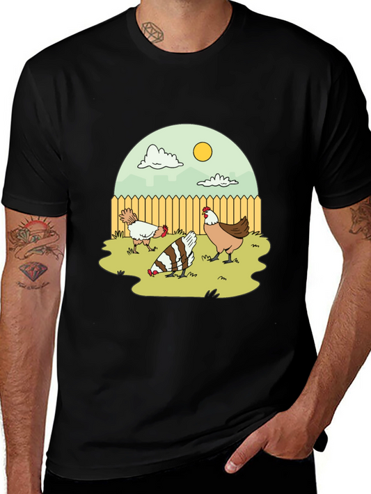 Funny Chicken Yard T-Shirt