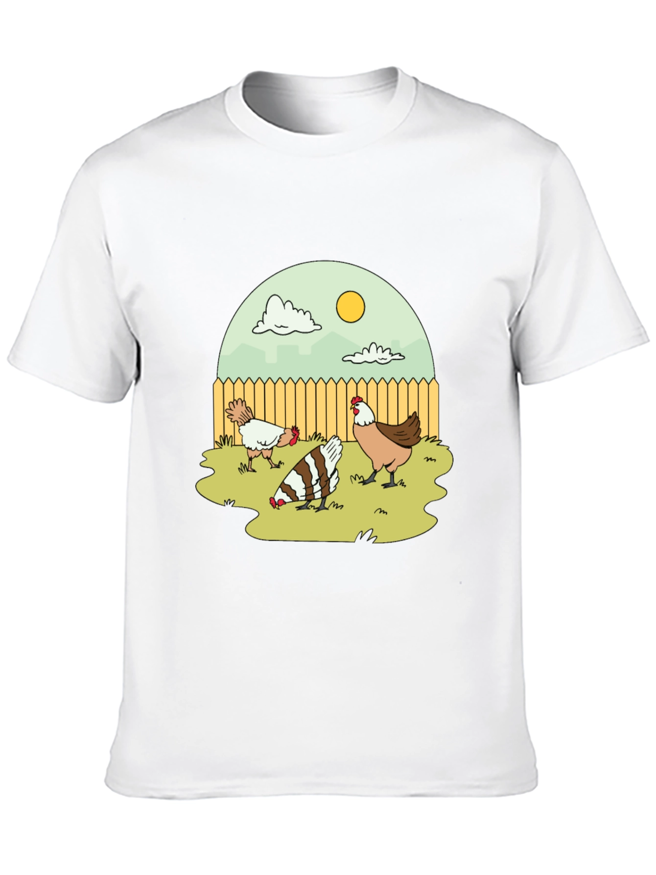 Funny Chicken Yard T-Shirt