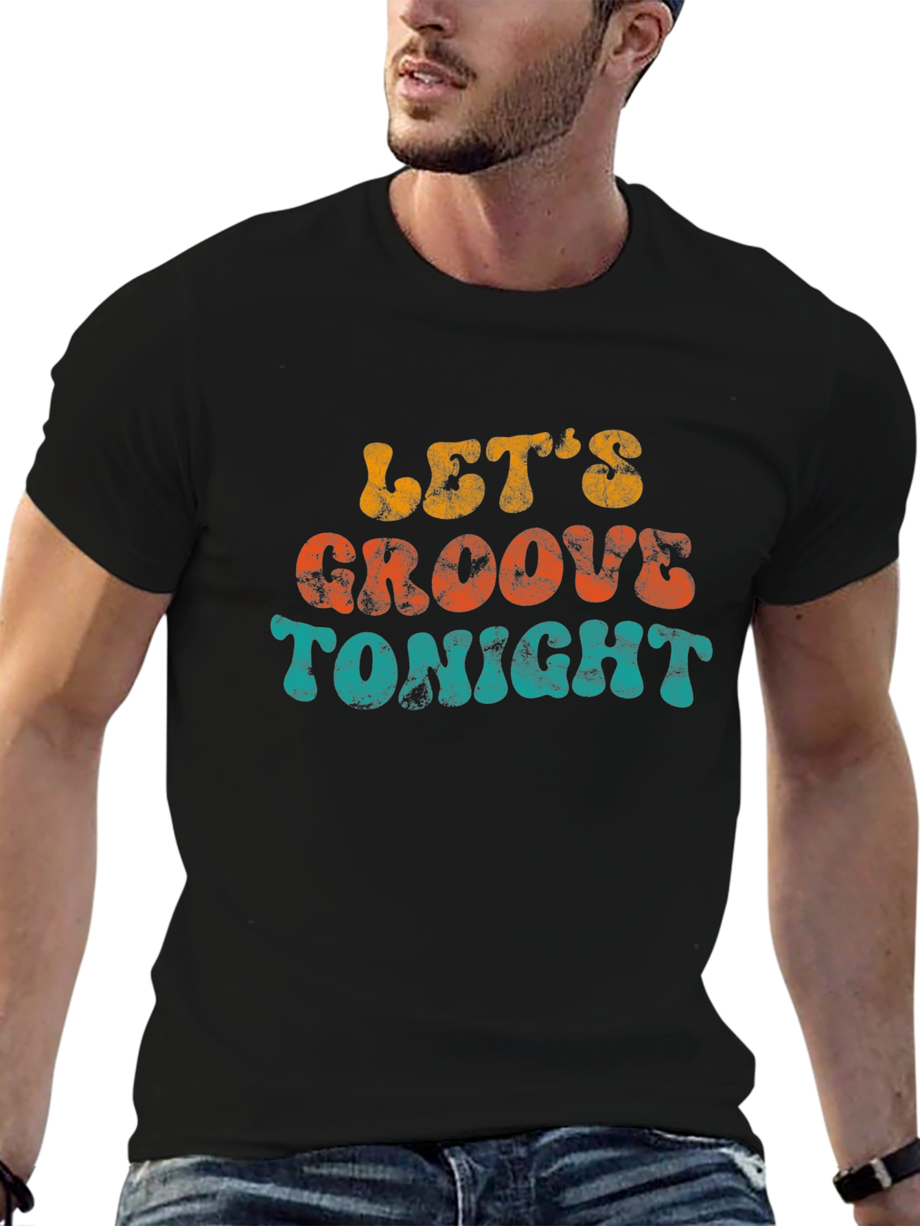 Retro Lets Groove Tonight Graphic Tee