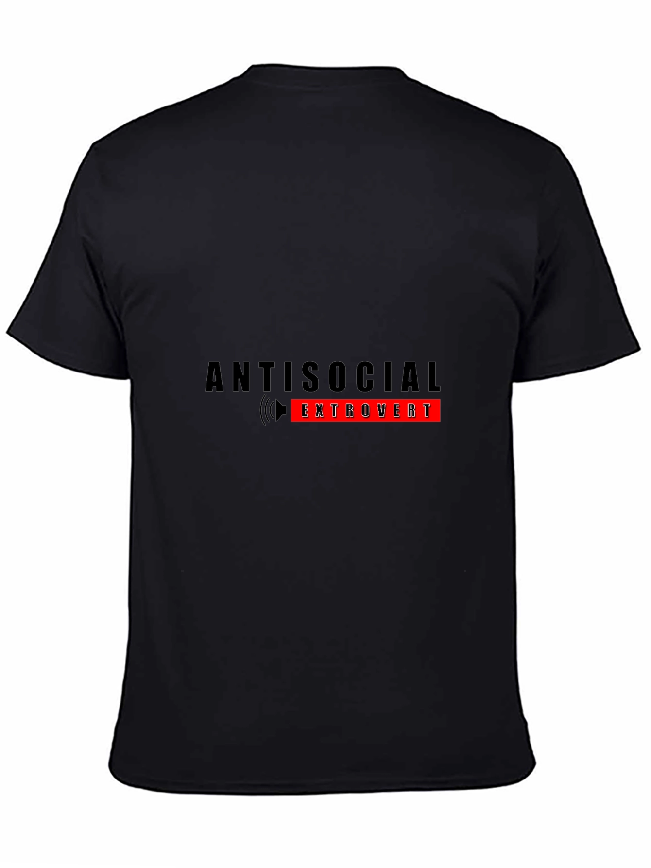 Antisocial Extrovert Graphic Tee - Black