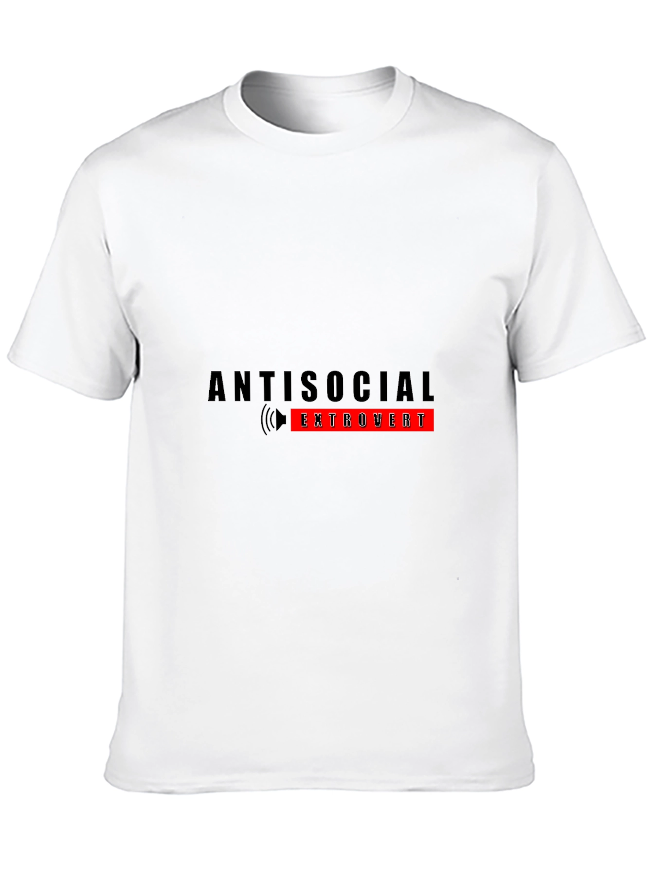 Antisocial Extrovert Graphic Tee - Black